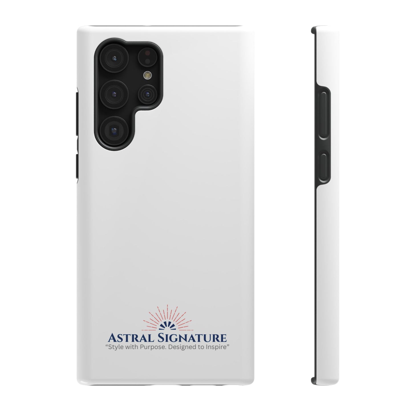 White Phone Case - Impact-Resistant White iPhone & Samsung Galaxy Case by Astral Signature