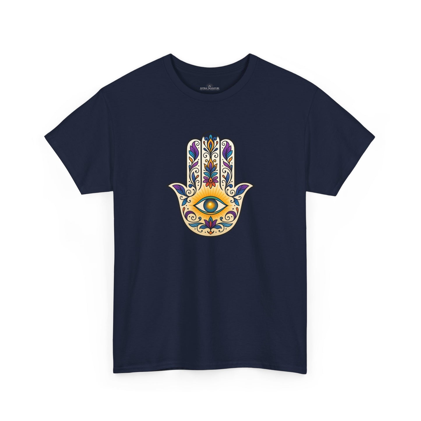 Hamsa Protective Symbol Tee - Astral Signature