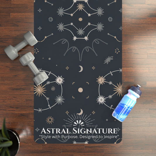 Yoga Mat Celestial Constellation - Stars & Moons - Perfect for Yoga Lovers by Astral Signature