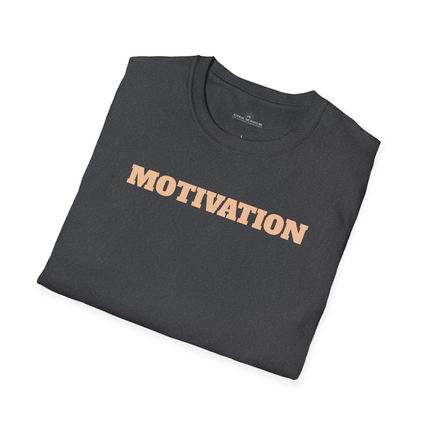 Motivation Tee, Essence Style Unisex Softstyle T-Shirt, White Label by Astral Signature