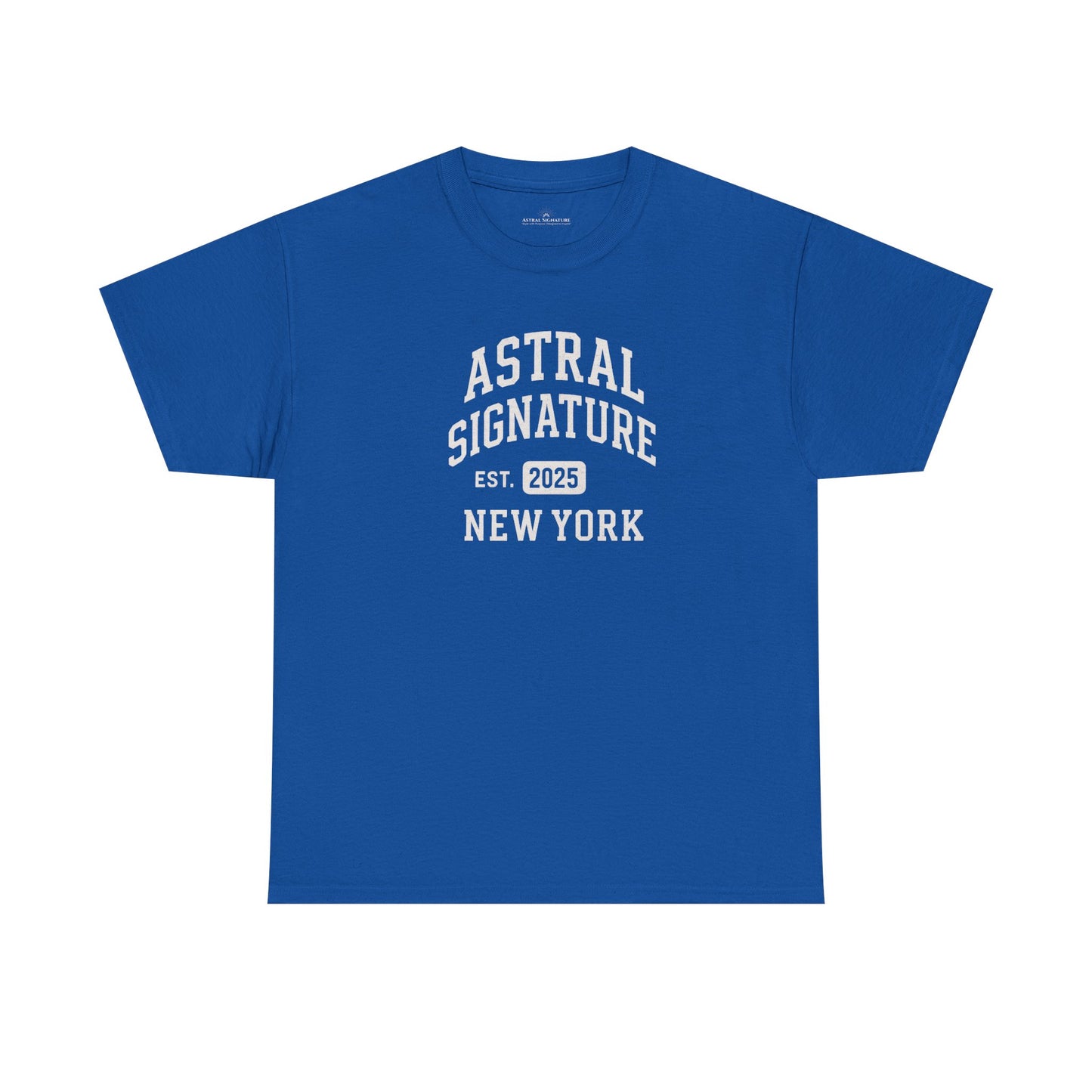 Astral Signature Tee Est. New York 2025, T-shirts in darker colors by Astral Signature