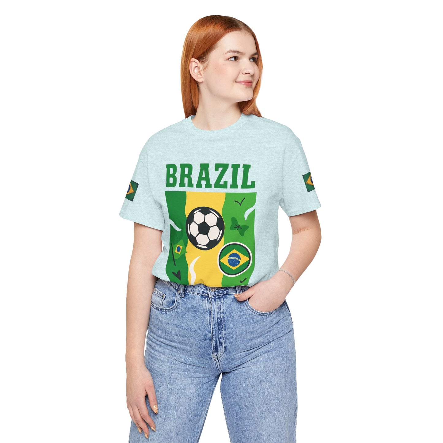 Casual Fashion T-Shirt - GO BRAZIL Team Tee - USA World Cup 2026 Limited Edition