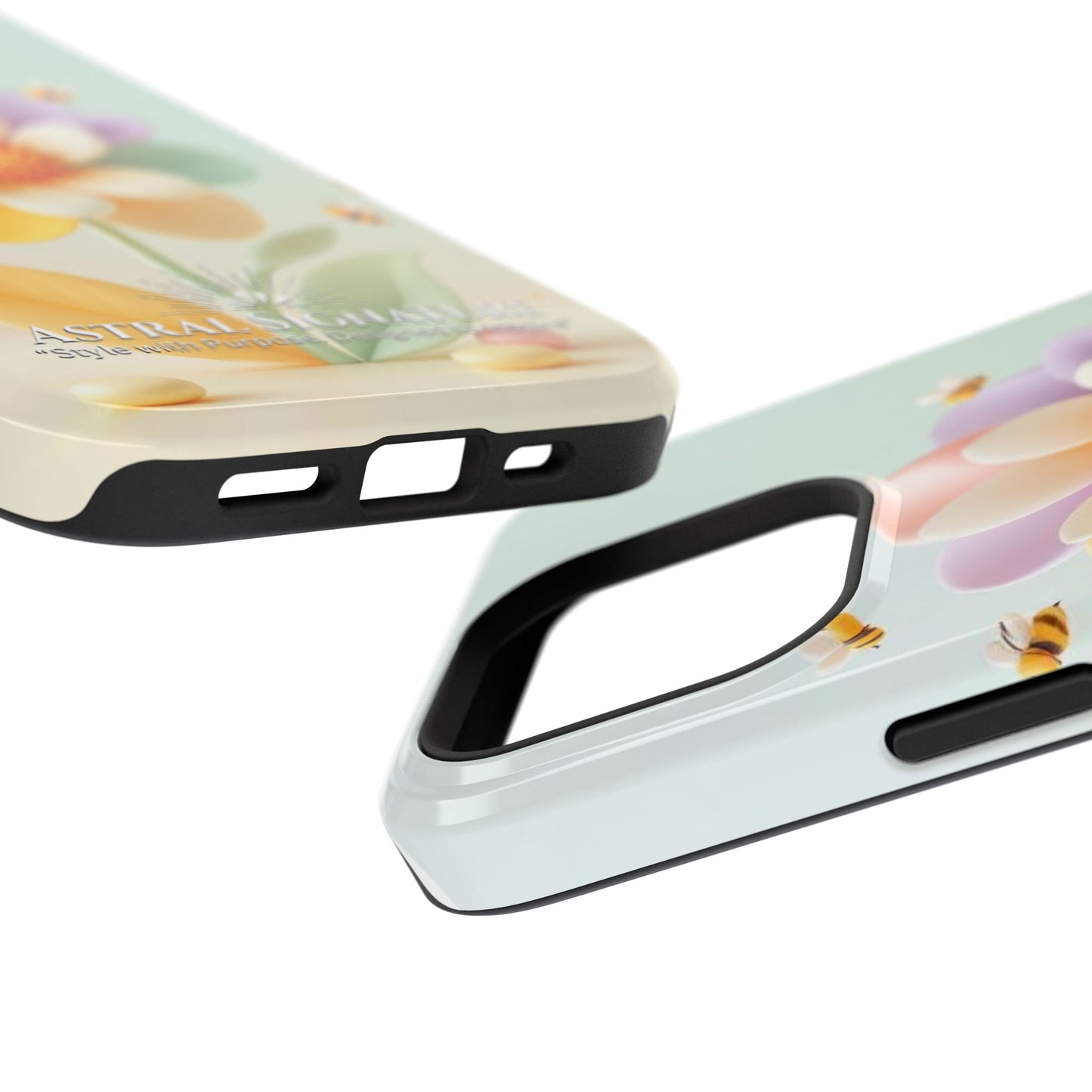 Phone Case Impact-Resistant, Calming 3D Flower Phone Case Impact-Resistant Case for Kids and Adults - Astral Signature