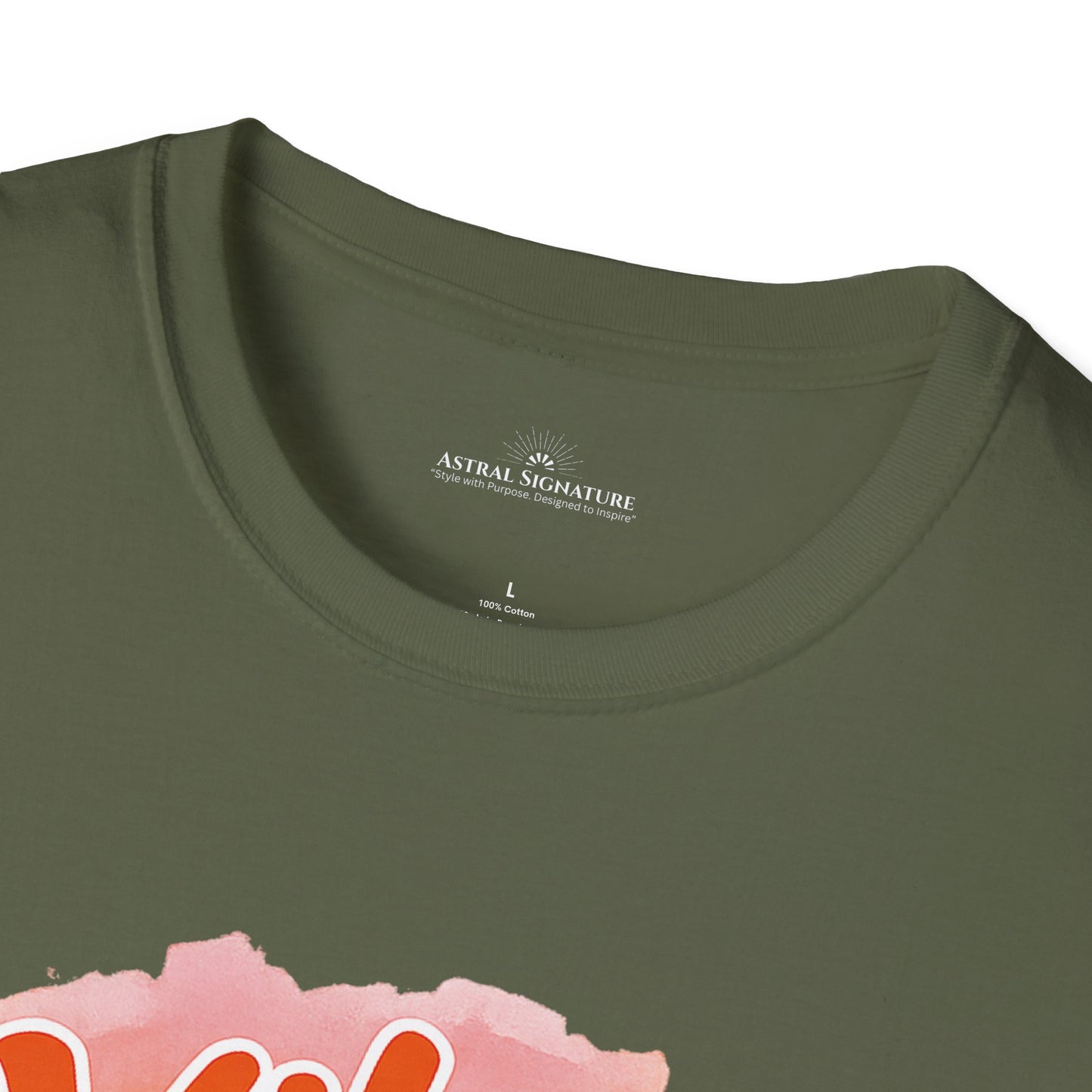 Vibe with Soul Tee, Motivational Unisex Softstyle T-Shirt by Astral Signature