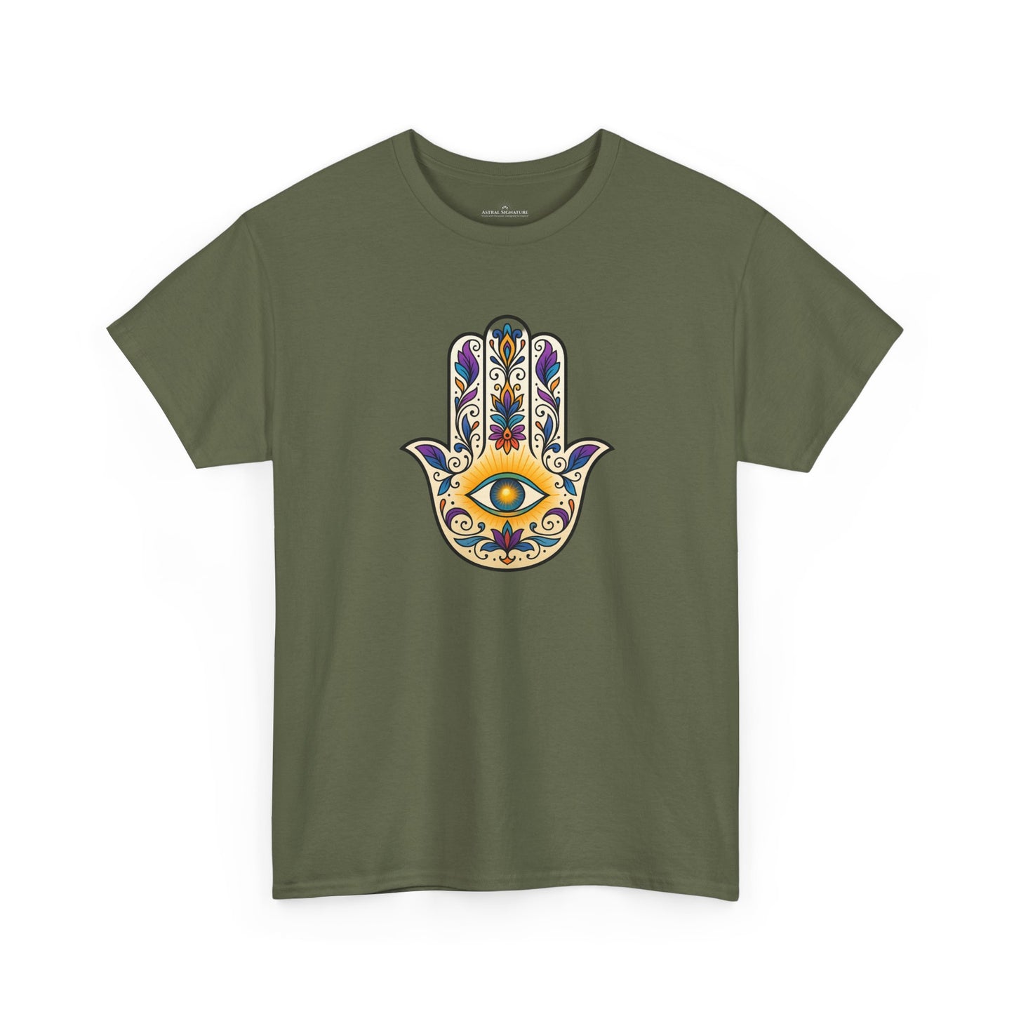 Hamsa Protective Symbol Tee - Astral Signature
