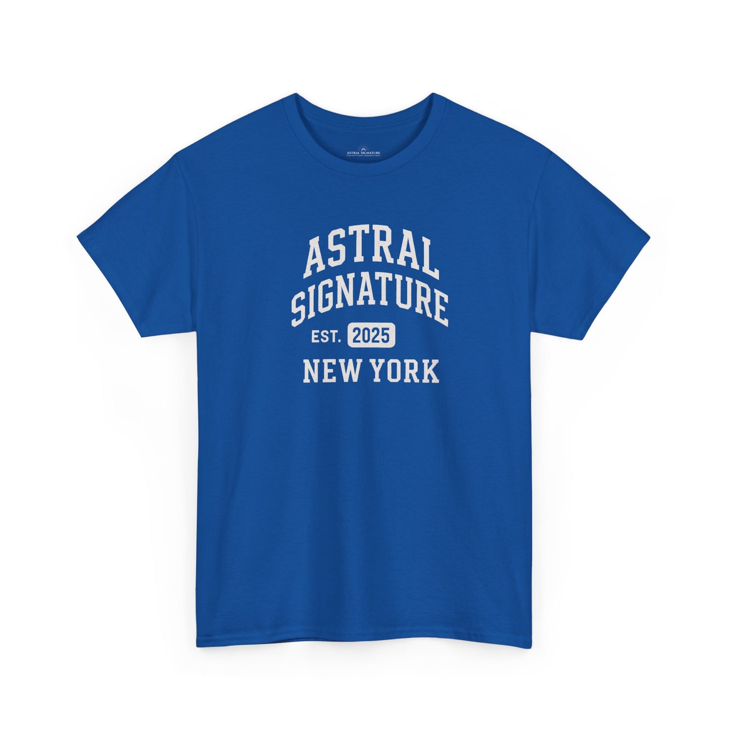 Astral Signature Tee Est. New York 2025, T-shirts in darker colors by Astral Signature