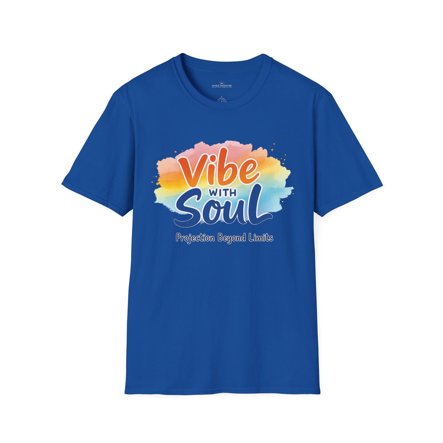 Vibe with Soul Tee, Motivational Unisex Softstyle T-Shirt by Astral Signature