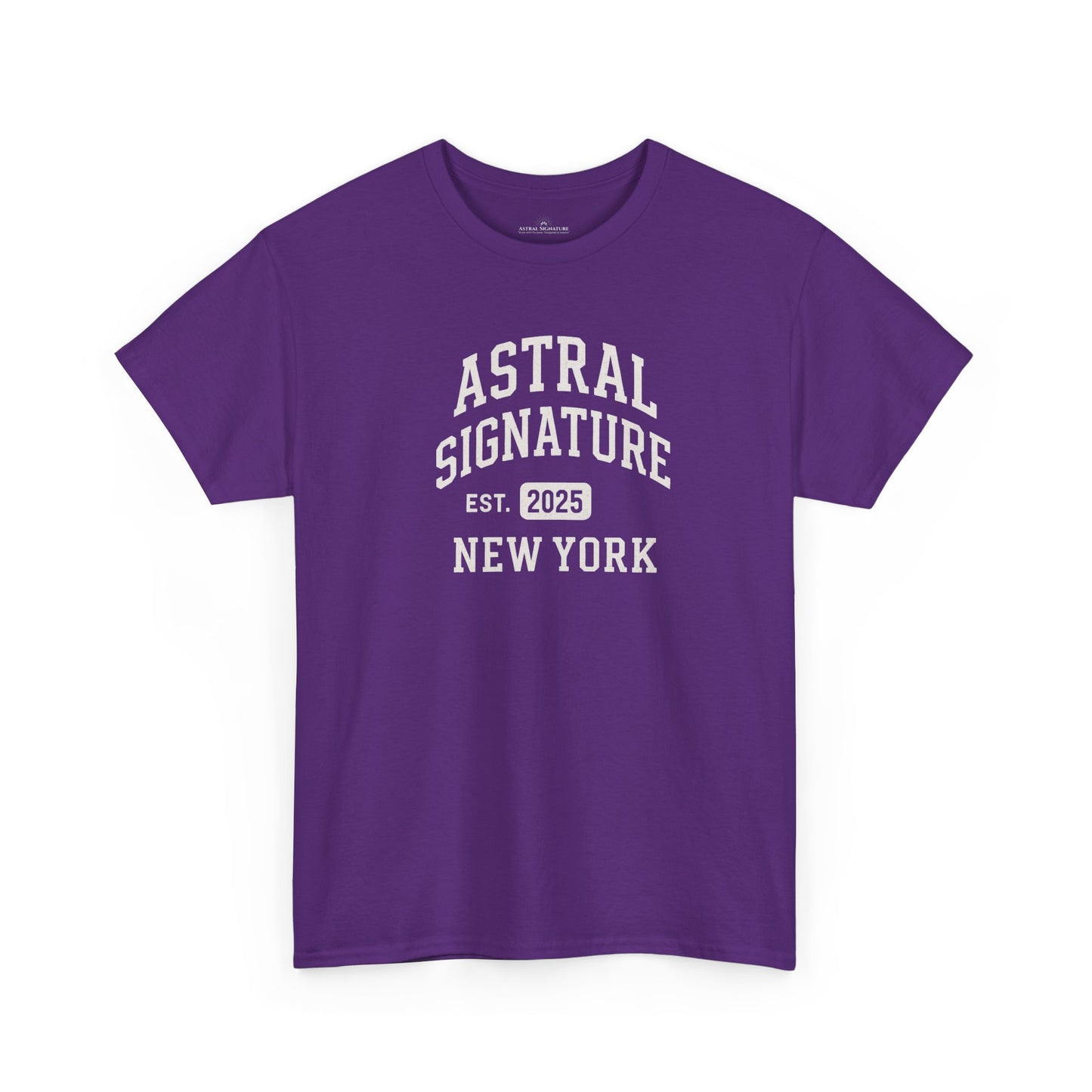 Astral Signature Tee Est. New York 2025, T-shirts in darker colors by Astral Signature