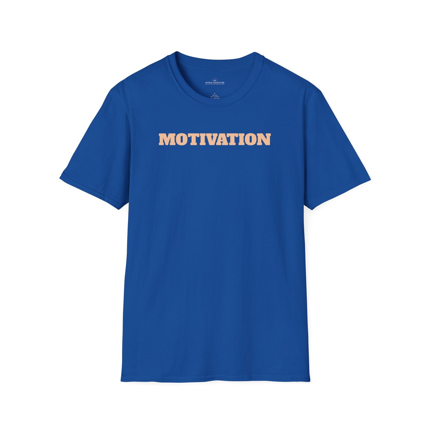 Motivation Tee, Essence Style Unisex Softstyle T-Shirt, White Label by Astral Signature