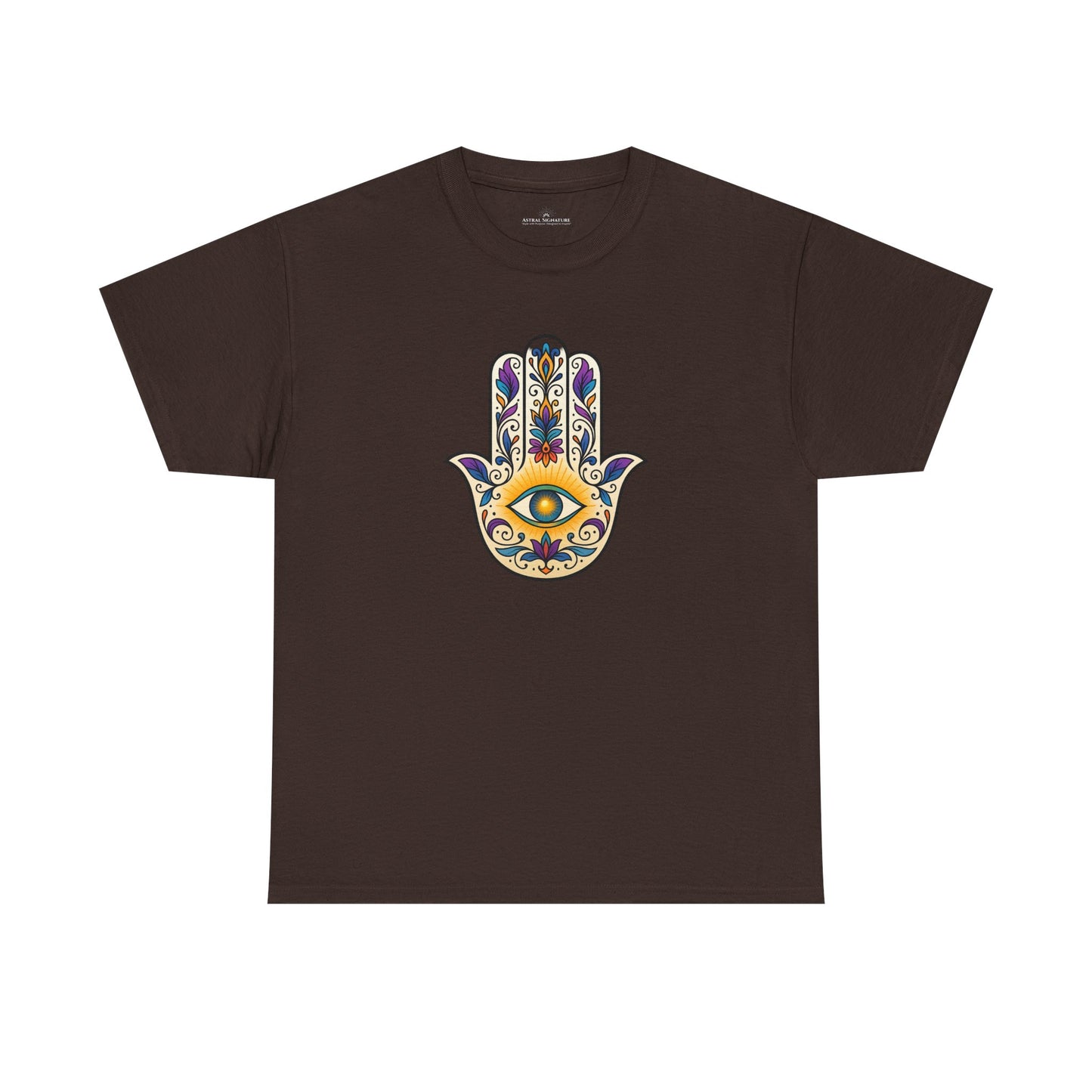 Hamsa Protective Symbol Tee - Astral Signature