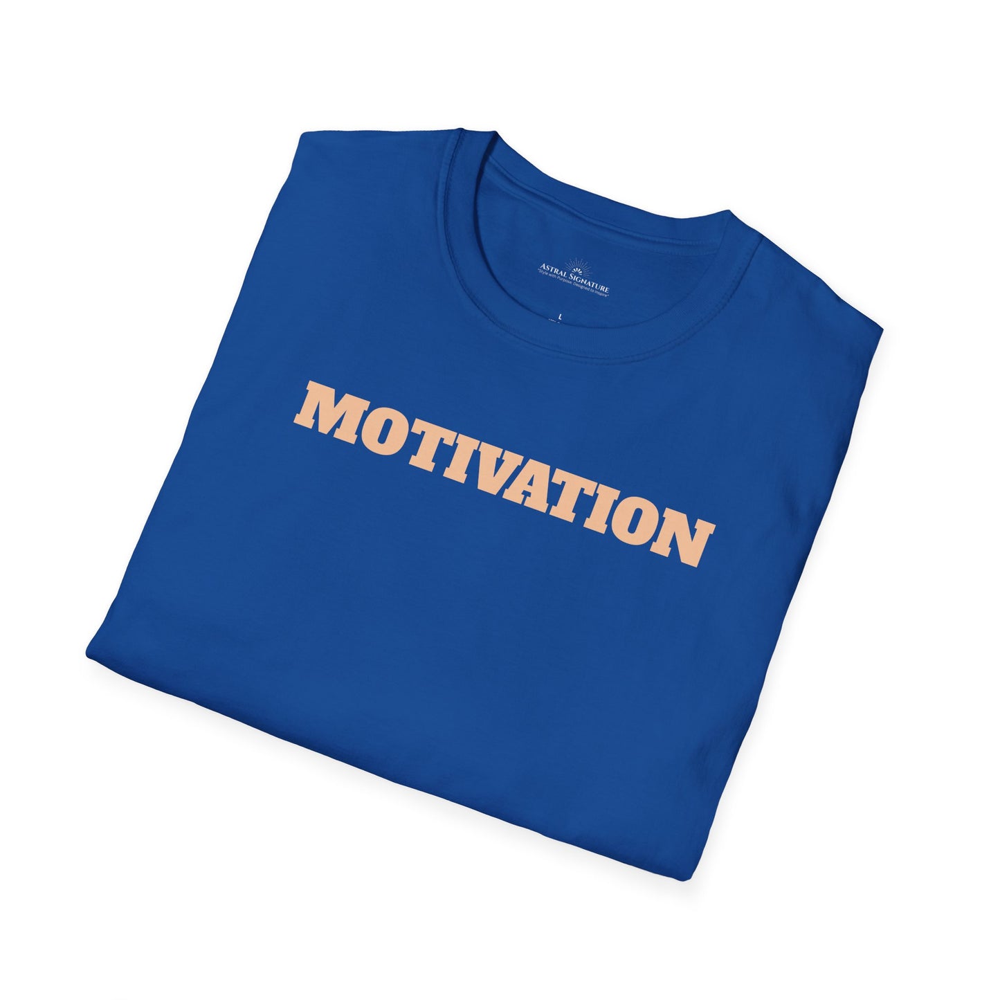 Motivation Tee, Essence Style Unisex Softstyle T-Shirt, White Label by Astral Signature