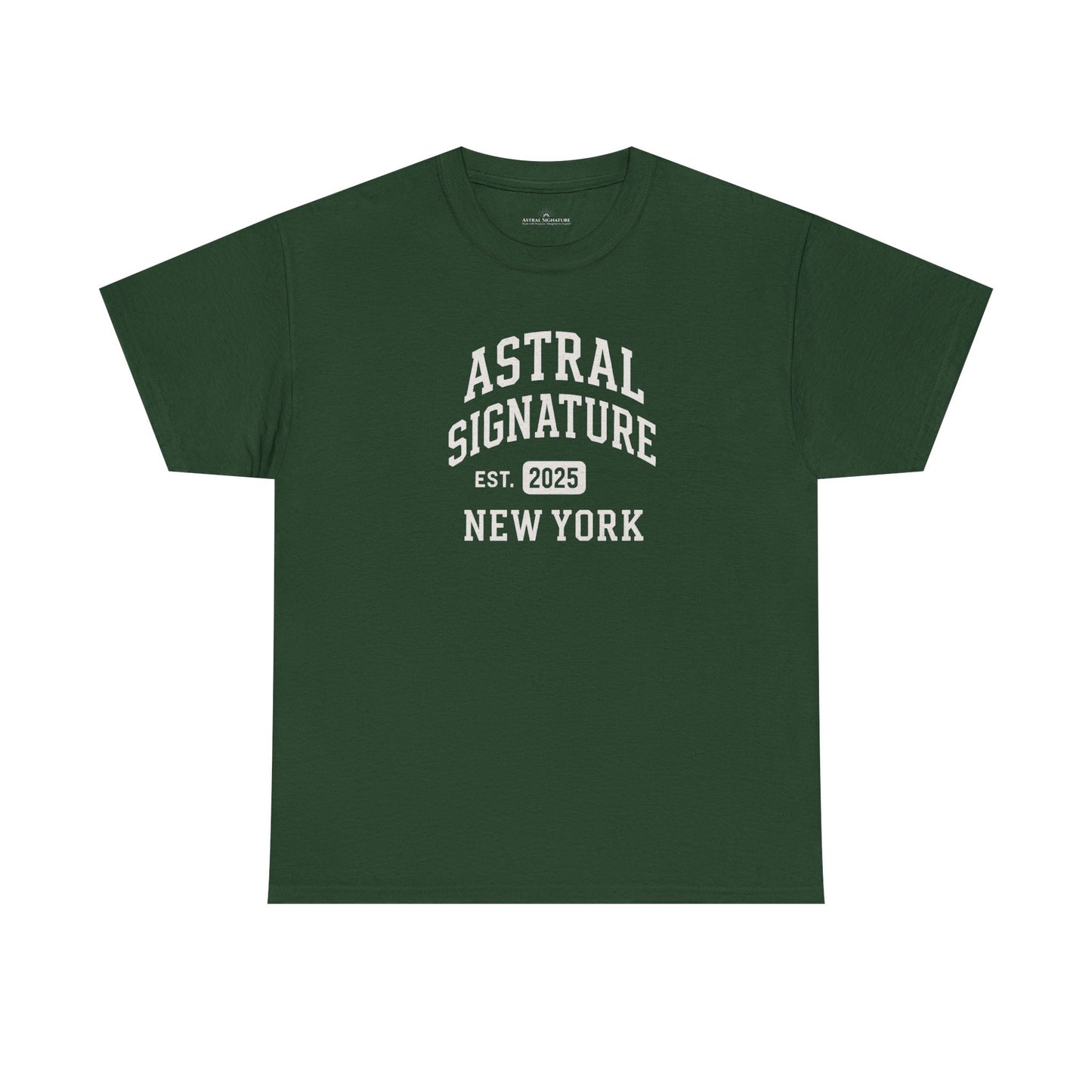 Astral Signature Tee Est. New York 2025, T-shirts in darker colors by Astral Signature
