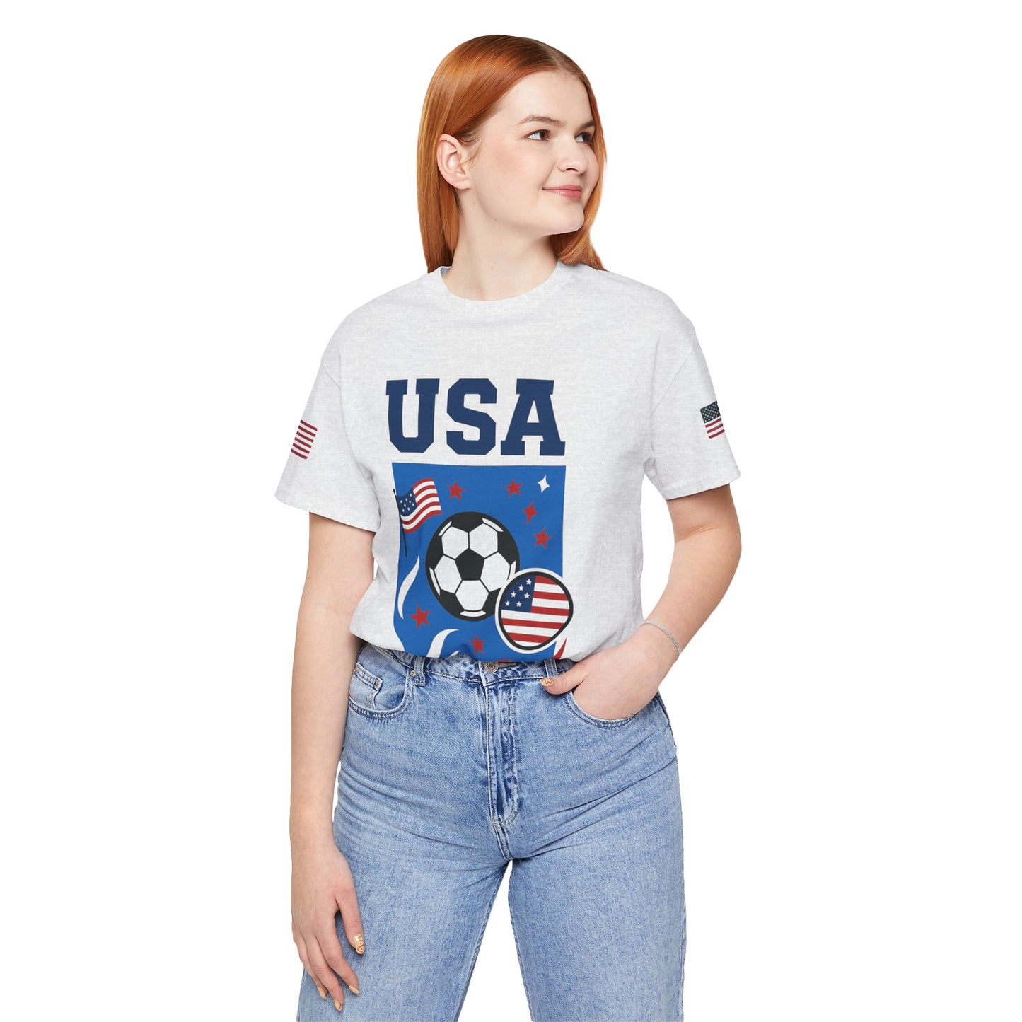 Casual Fashion T-Shirt - GO USA Team Tee, World Cup 2026 Limited Edition