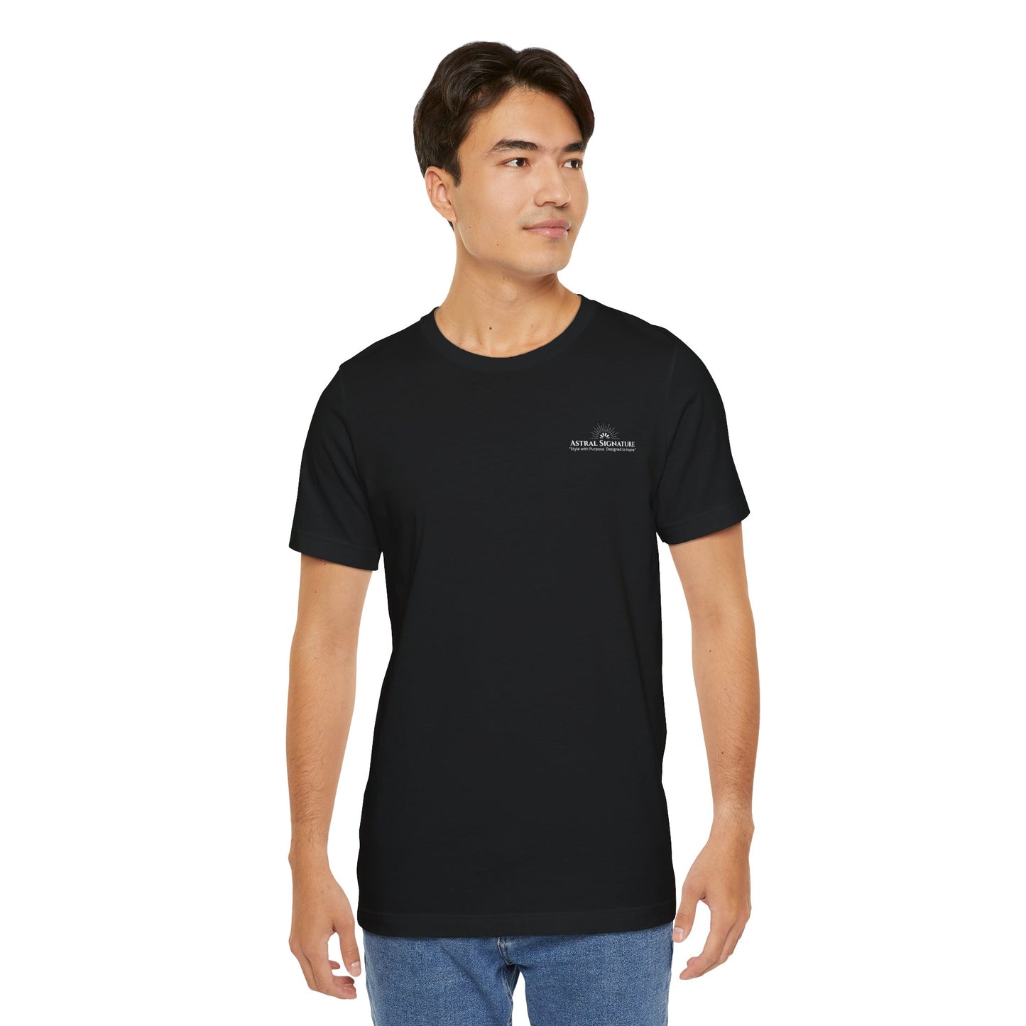 Astral Signature Tee, Unisex T-shirt in darker Colors, Gift for Friends, by Astral Signature