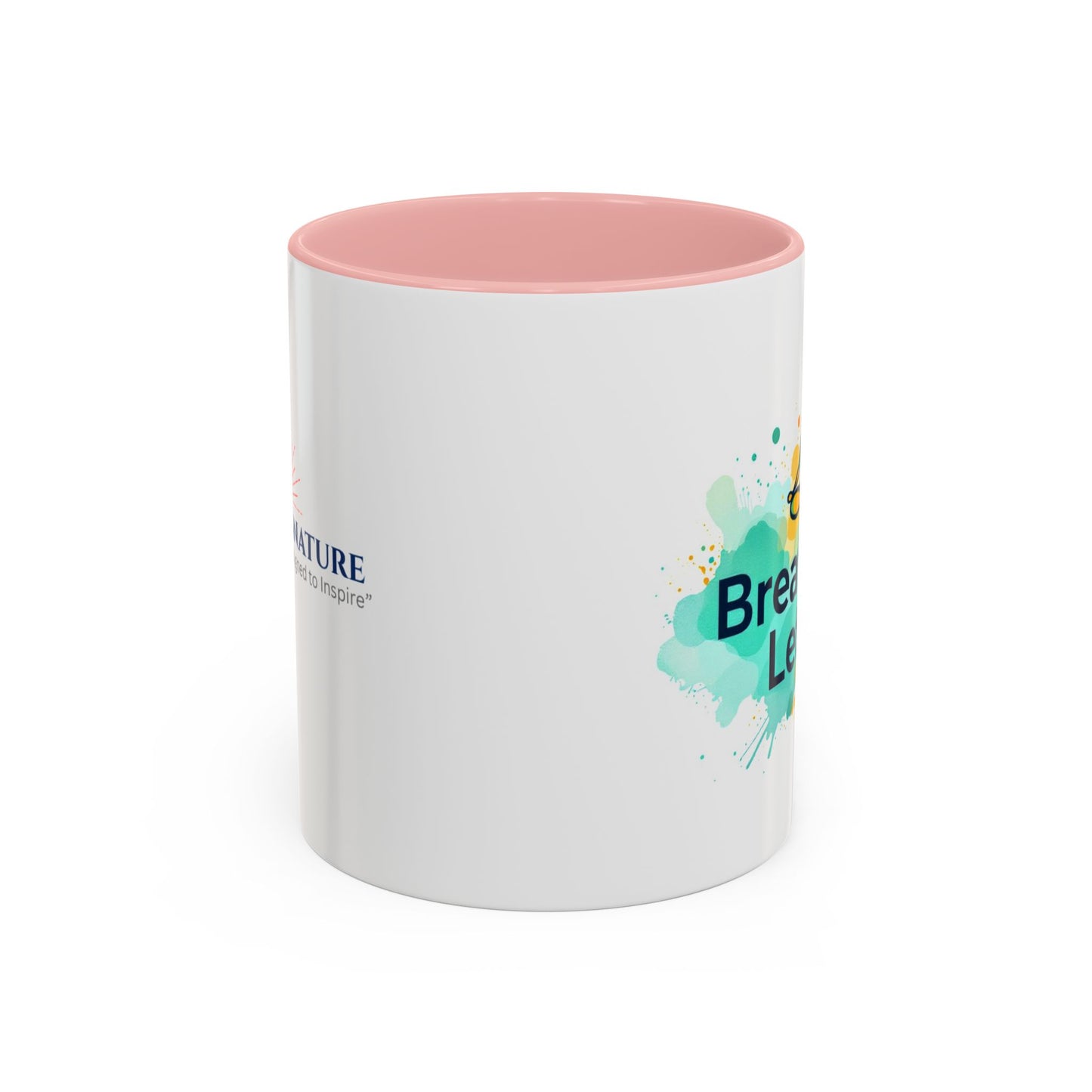 Breathe in and Let go Motivational and Inspirational Coffee Mug by Astral Signature
