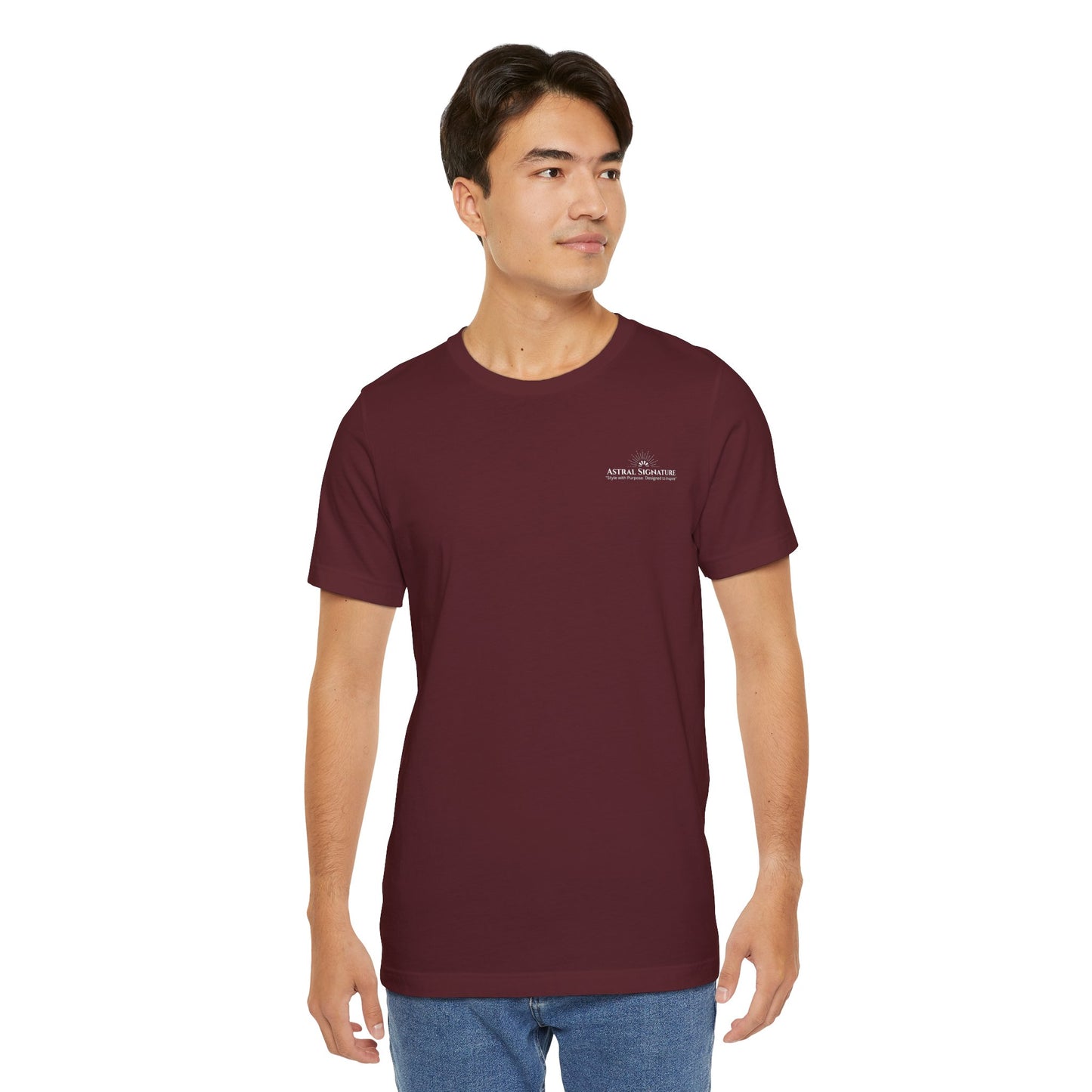 Astral Signature Tee, Unisex T-shirt in darker Colors, Gift for Friends, by Astral Signature
