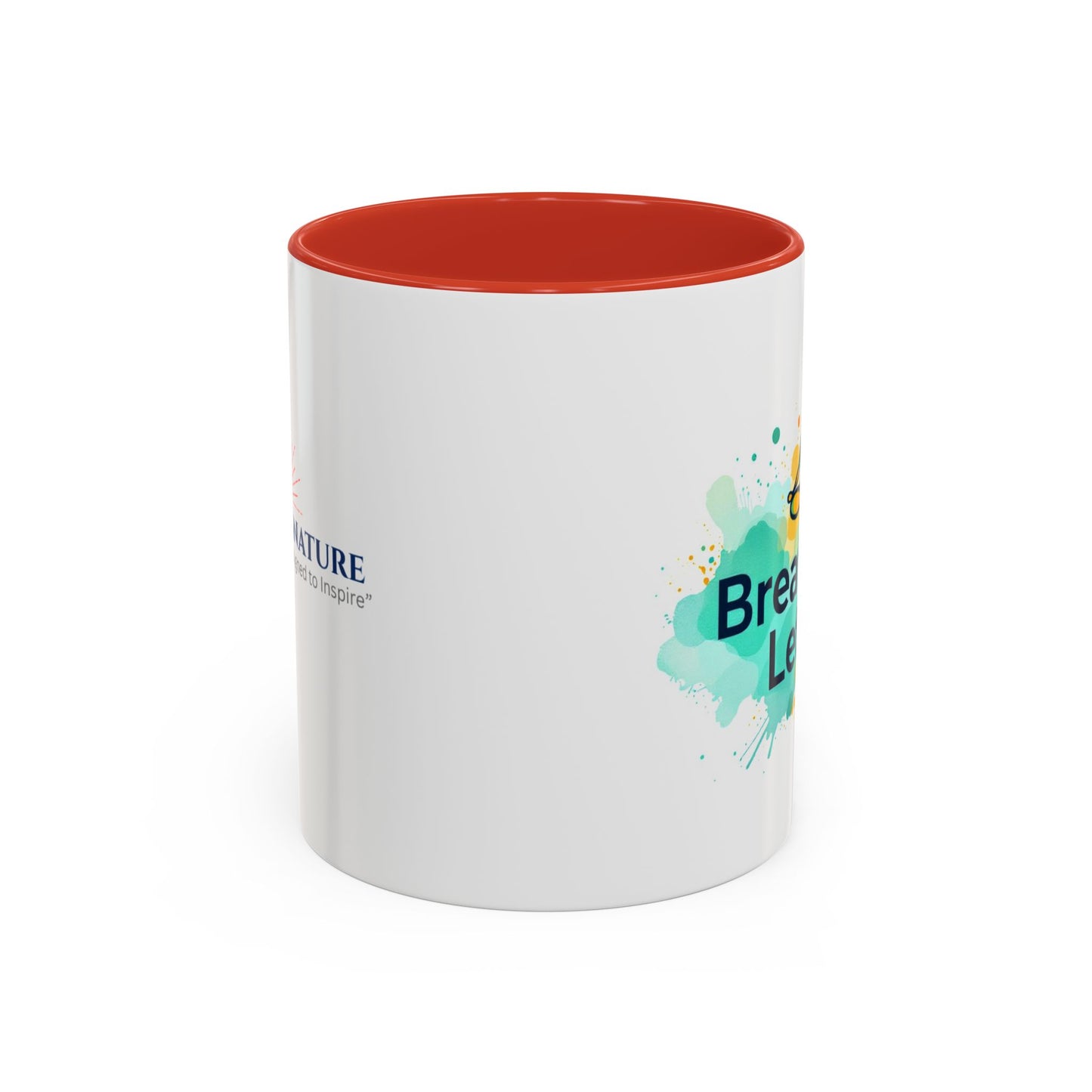 Breathe in and Let go Motivational and Inspirational Coffee Mug by Astral Signature