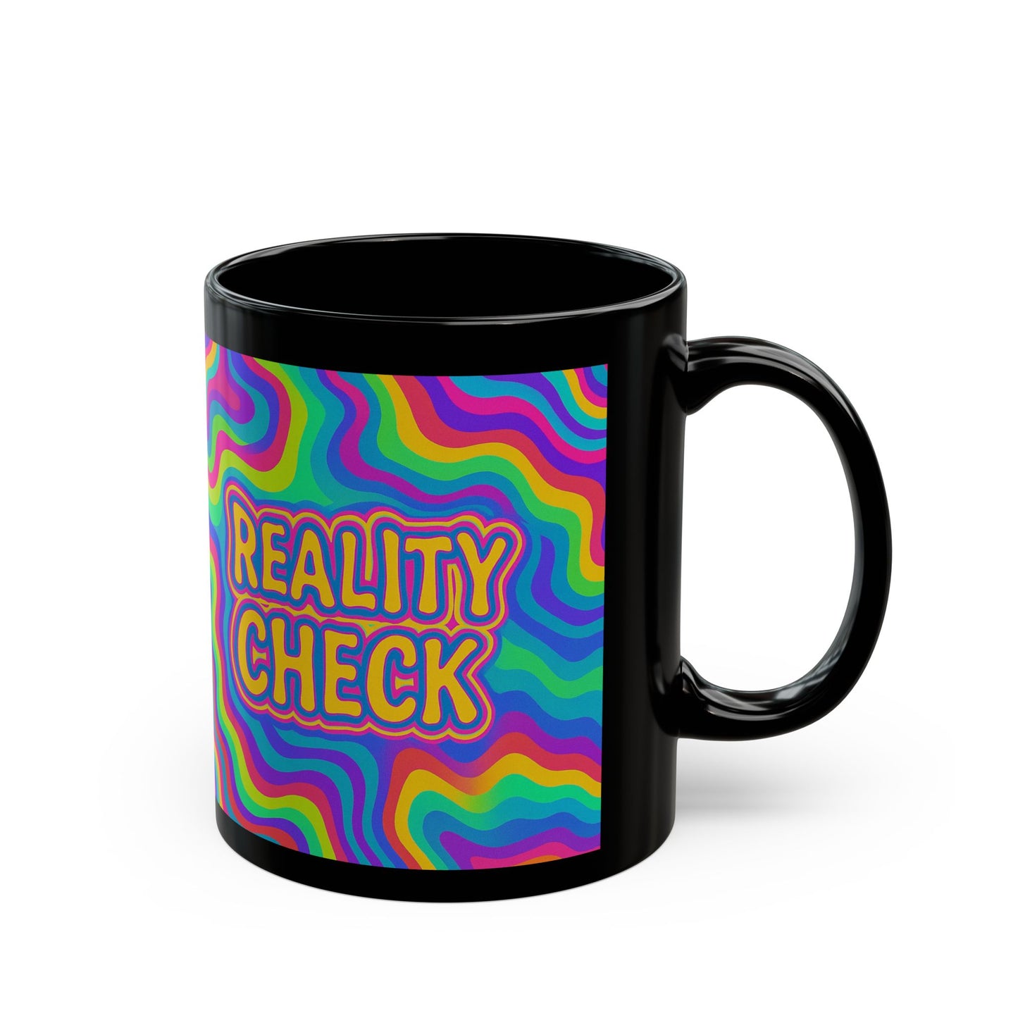 Mug - Colorful Reality Check Mug for Coffee Lovers and Office Decor by Astral Signature