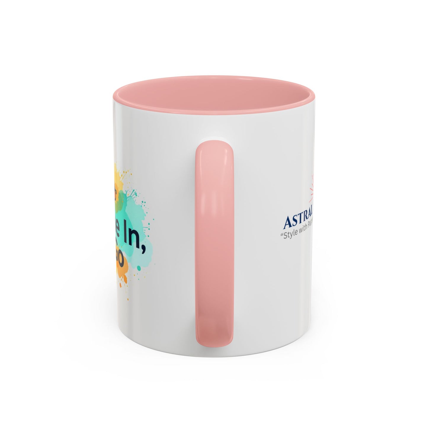Breathe in and Let go Motivational and Inspirational Coffee Mug by Astral Signature