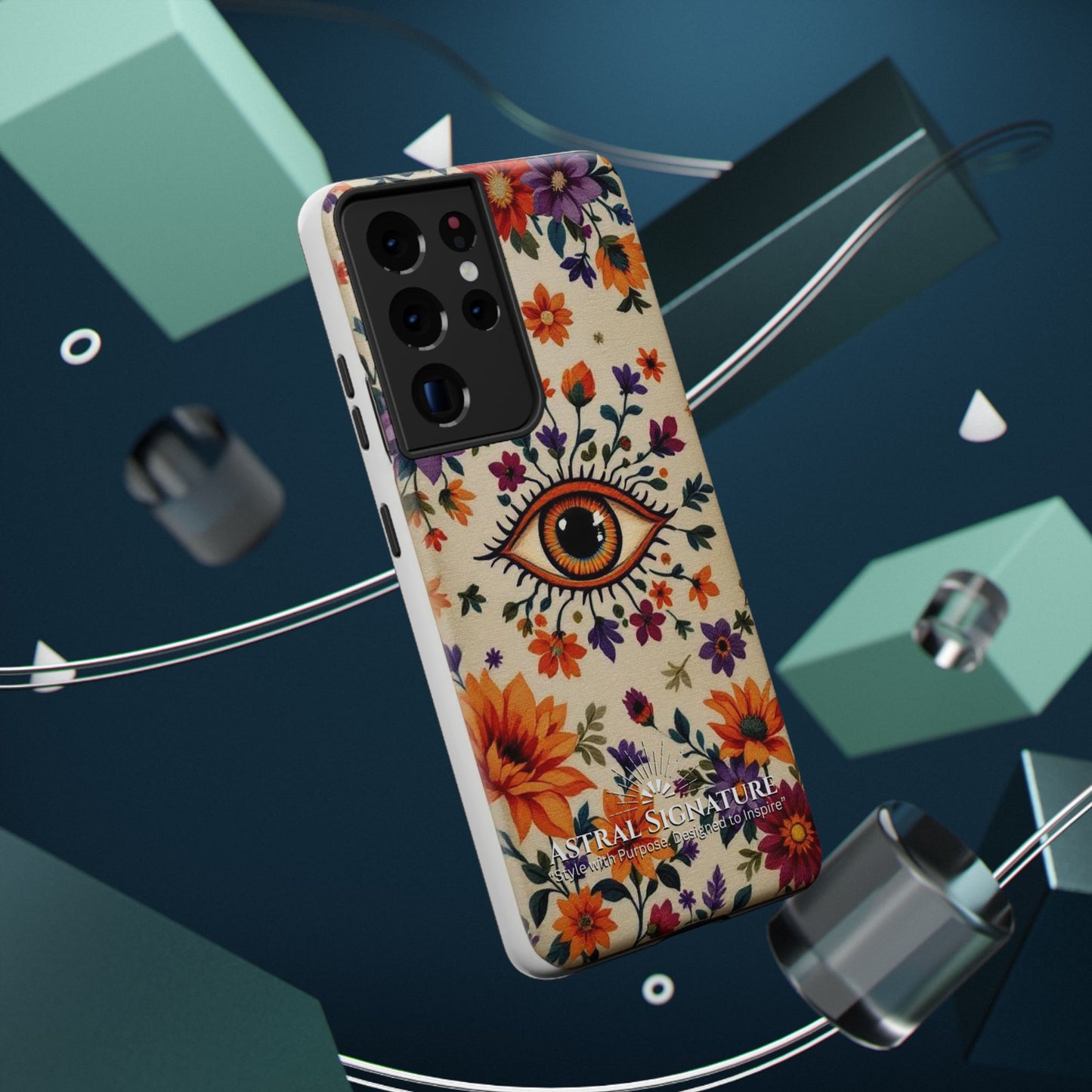 Phone Cases - Eye of God Symbol Impact-Resistant Case by Astral Signature