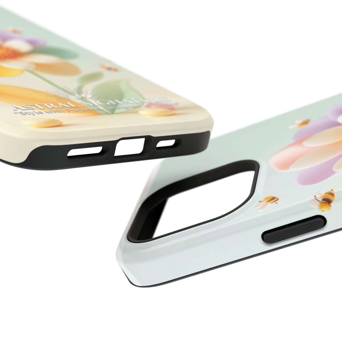 Phone Case Impact-Resistant, Calming 3D Flower Phone Case Impact-Resistant Case for Kids and Adults - Astral Signature