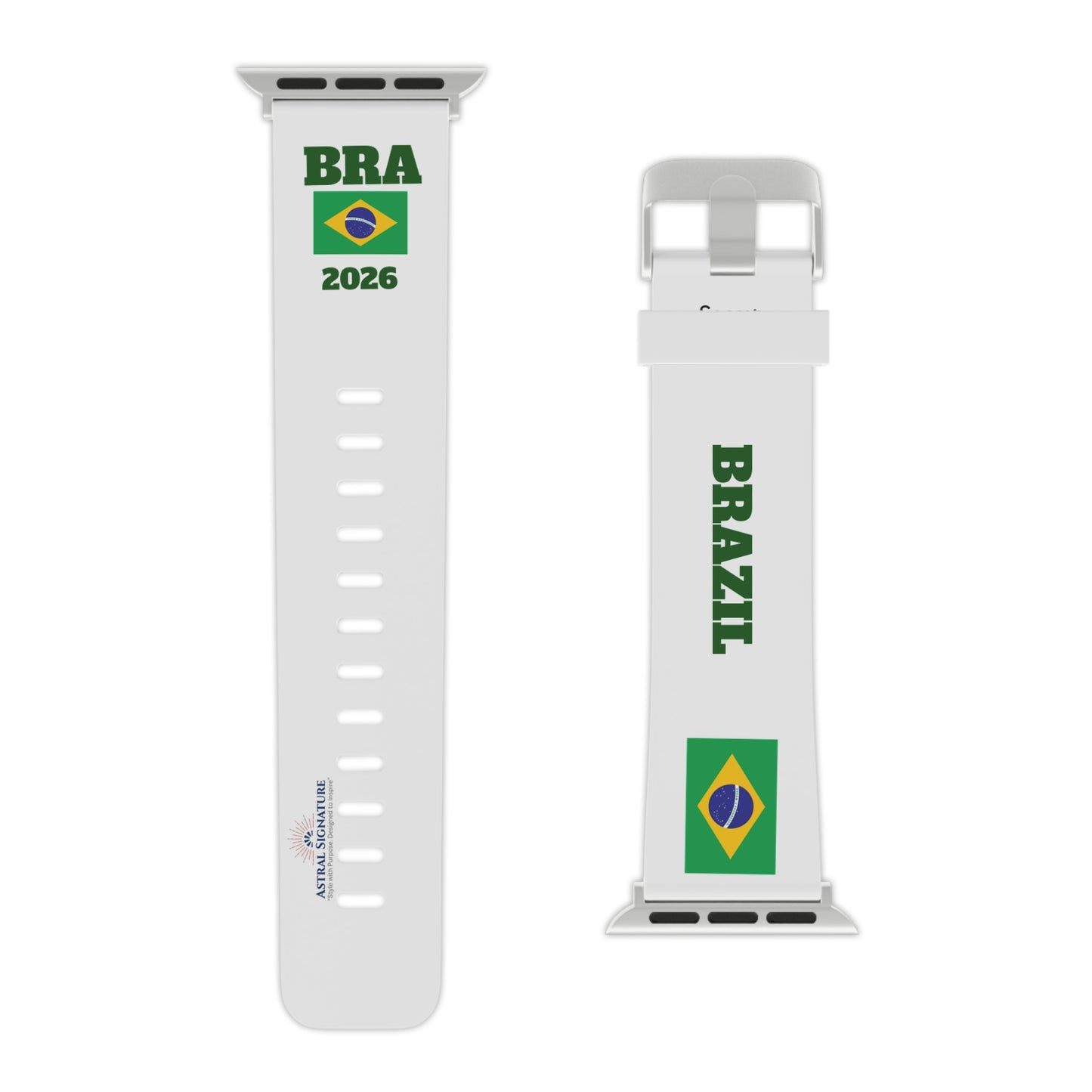 Correa de reloj con la bandera de Brasil, edición limitada del Mundial de EE. UU. 2026