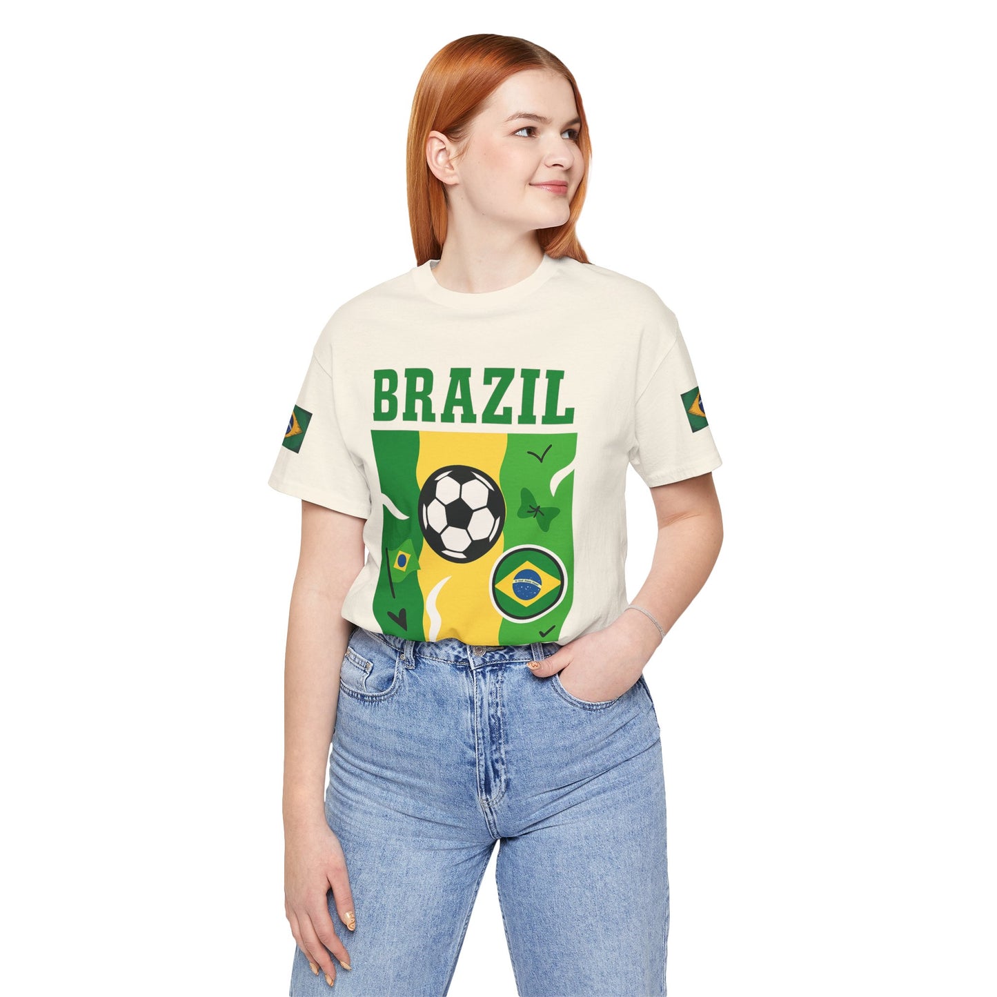 Casual Fashion T-Shirt - GO BRAZIL Team Tee - USA World Cup 2026 Limited Edition