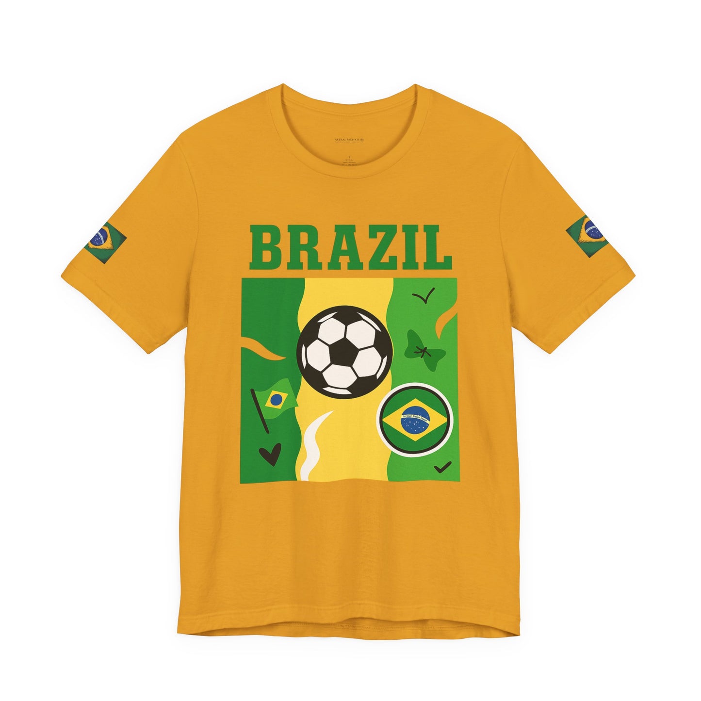 Casual Fashion T-Shirt - GO BRAZIL Team Tee - USA World Cup 2026 Limited Edition