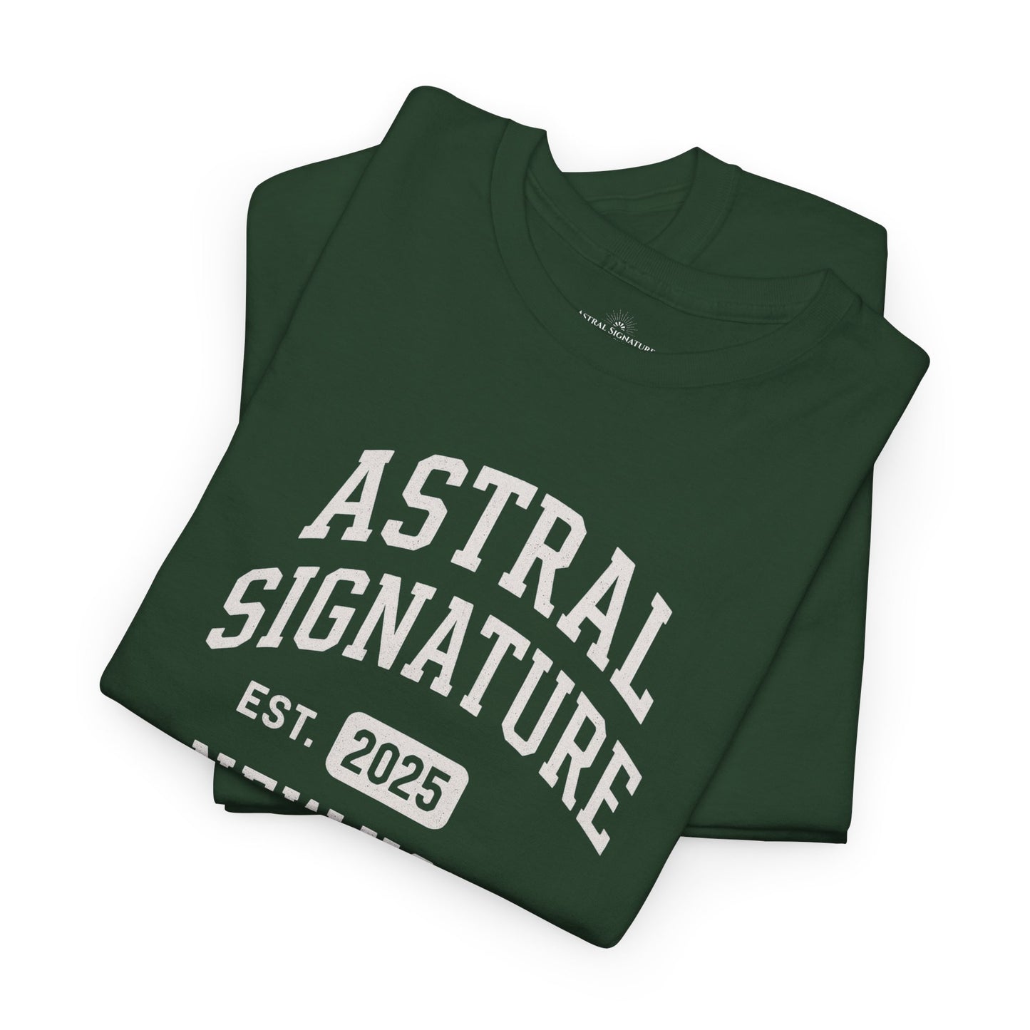 Astral Signature Tee Est. New York 2025, T-shirts in darker colors by Astral Signature