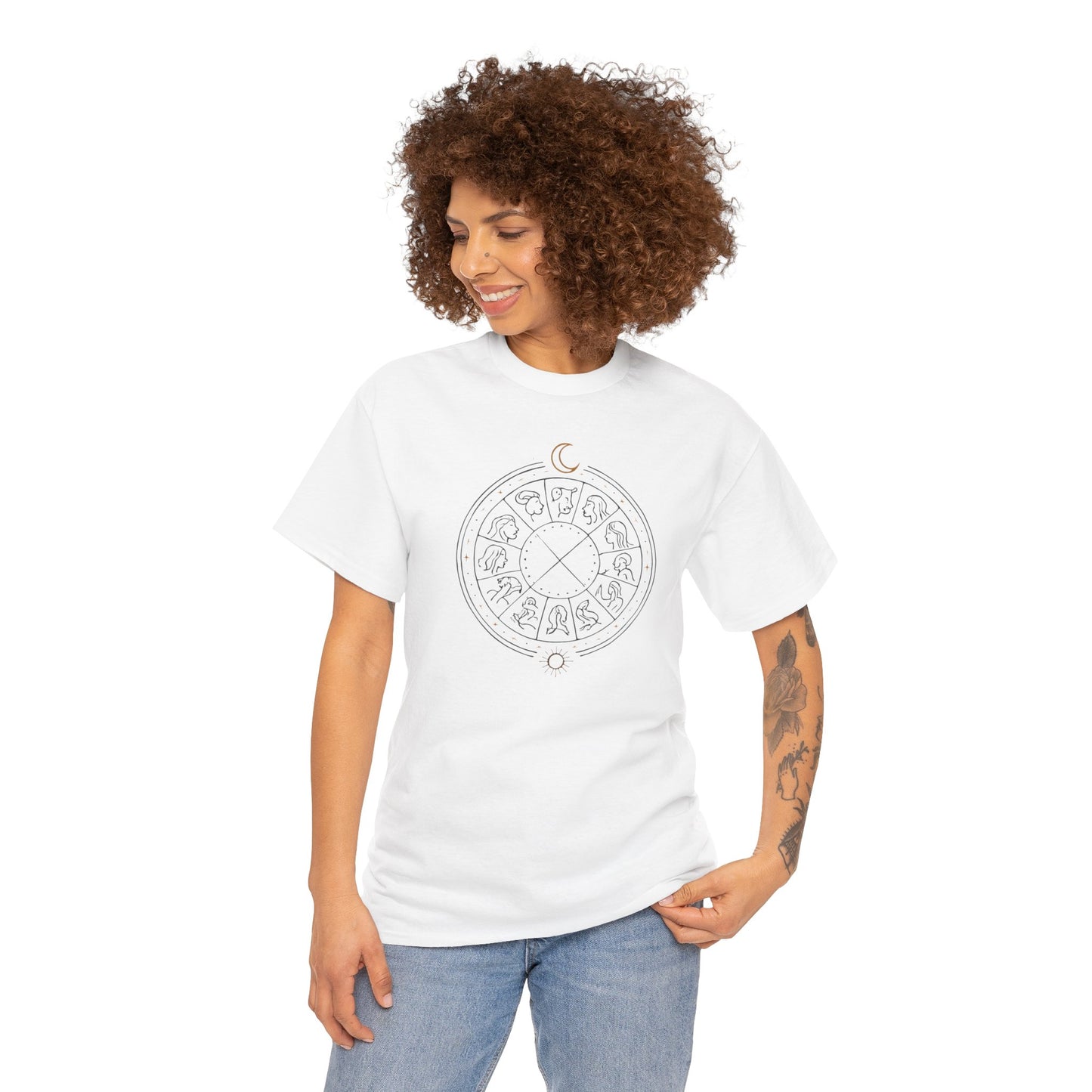 The Zodiac Tee - Unisex Jersey T-Shirt in lighter colors by Astral Signature
