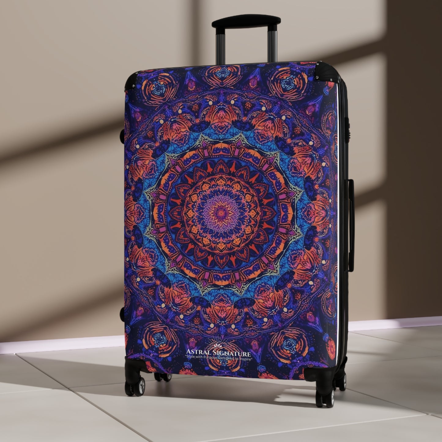 Astral Signature Purple Mandala Travel Suitcase