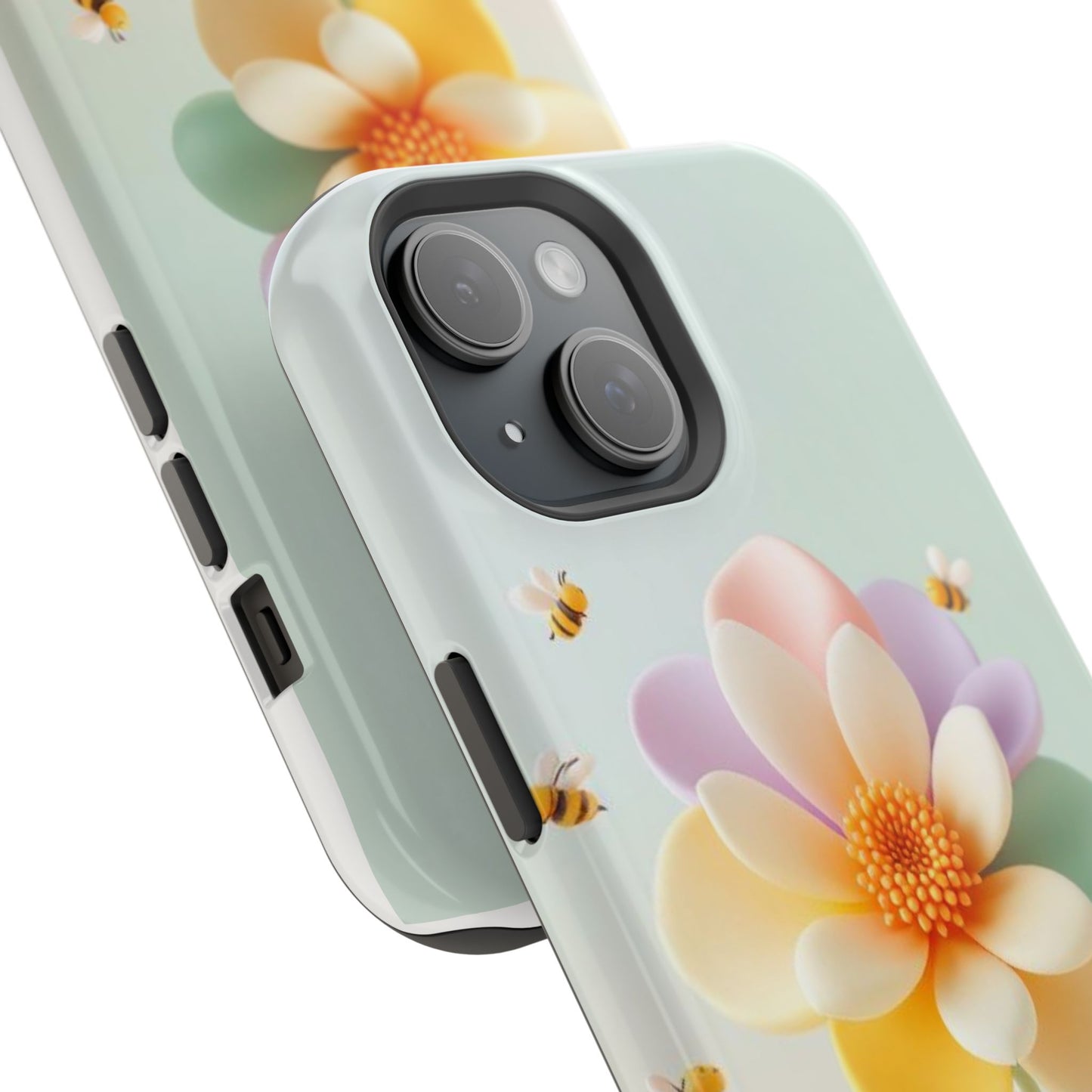 Phone Case Impact-Resistant, Calming 3D Flower Phone Case Impact-Resistant Case for Kids and Adults - Astral Signature