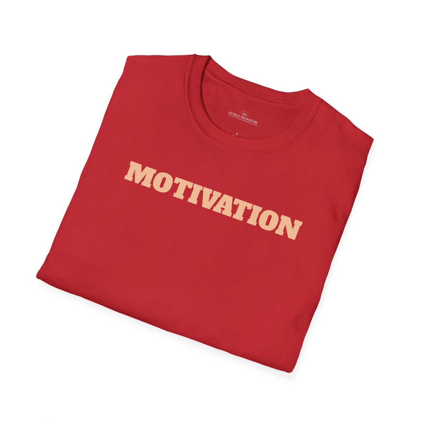 Motivation Tee, Essence Style Unisex Softstyle T-Shirt, White Label by Astral Signature