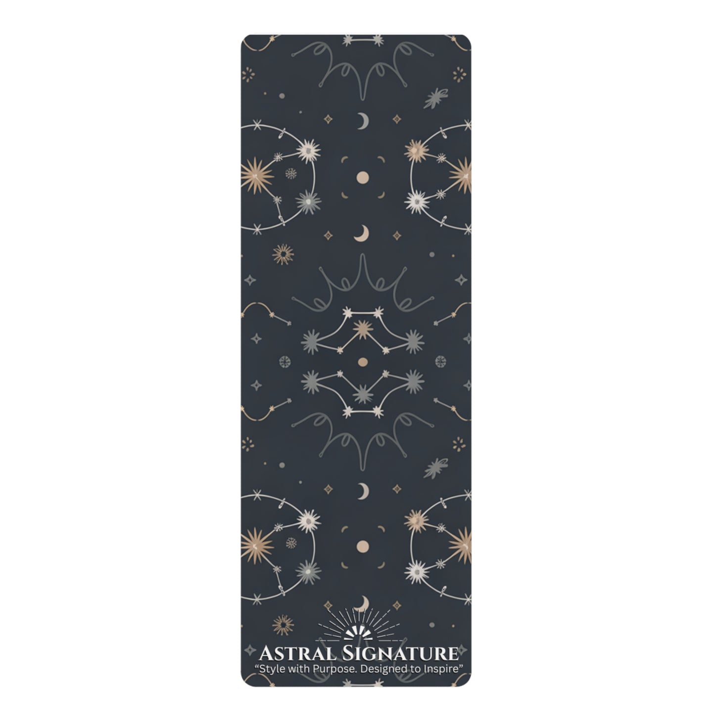 Yoga Mat Celestial Constellation - Stars & Moons - Perfect for Yoga Lovers by Astral Signature