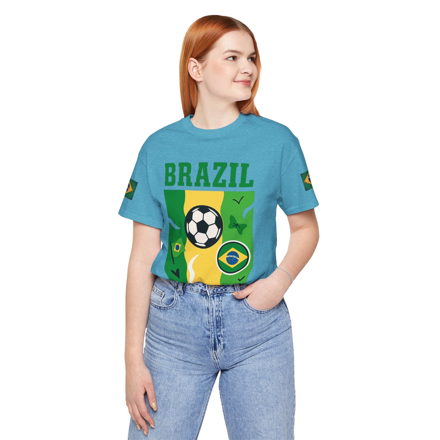Casual Fashion T-Shirt - GO BRAZIL Team Tee - USA World Cup 2026 Limited Edition