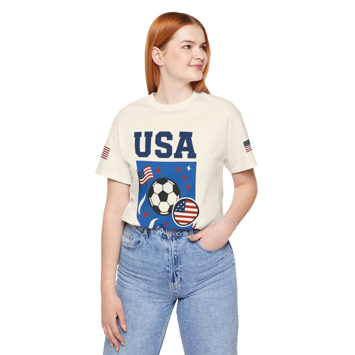 Casual Fashion T-Shirt - GO USA Team Tee, World Cup 2026 Limited Edition