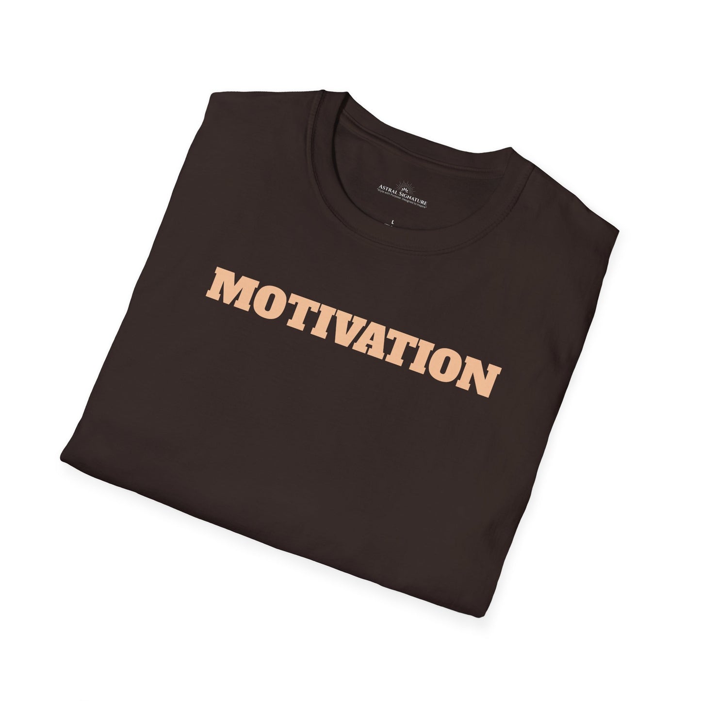 Motivation Tee, Essence Style Unisex Softstyle T-Shirt, White Label by Astral Signature
