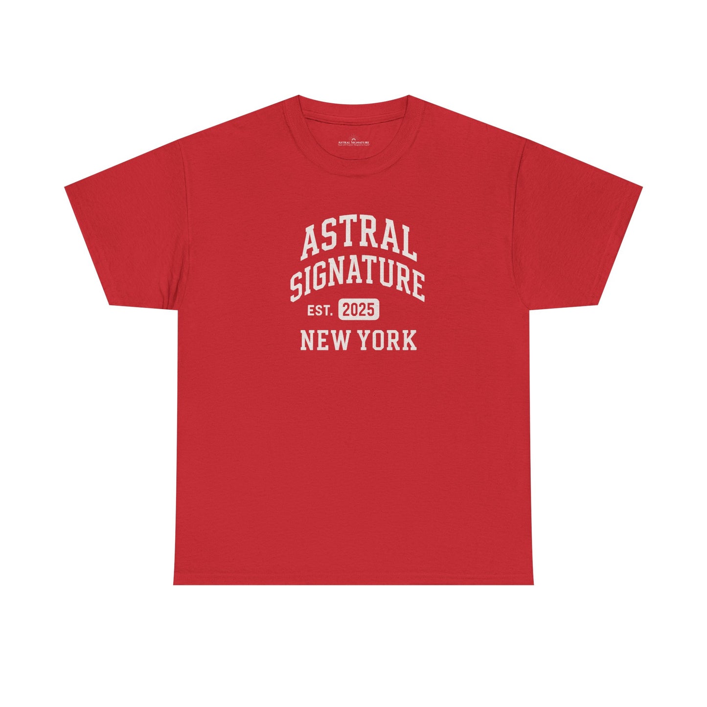 Astral Signature Tee Est. New York 2025, T-shirts in darker colors by Astral Signature