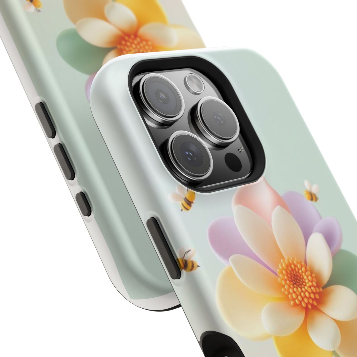 Phone Case Impact-Resistant, Calming 3D Flower Phone Case Impact-Resistant Case for Kids and Adults - Astral Signature
