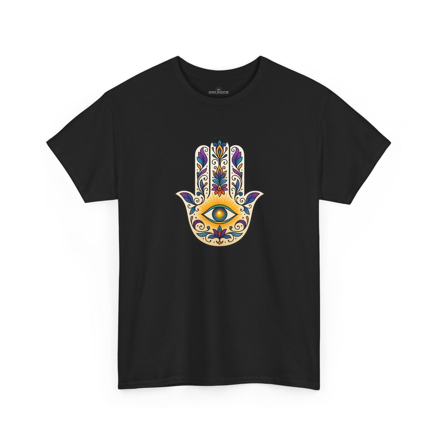 Hamsa Protective Symbol Tee - Astral Signature