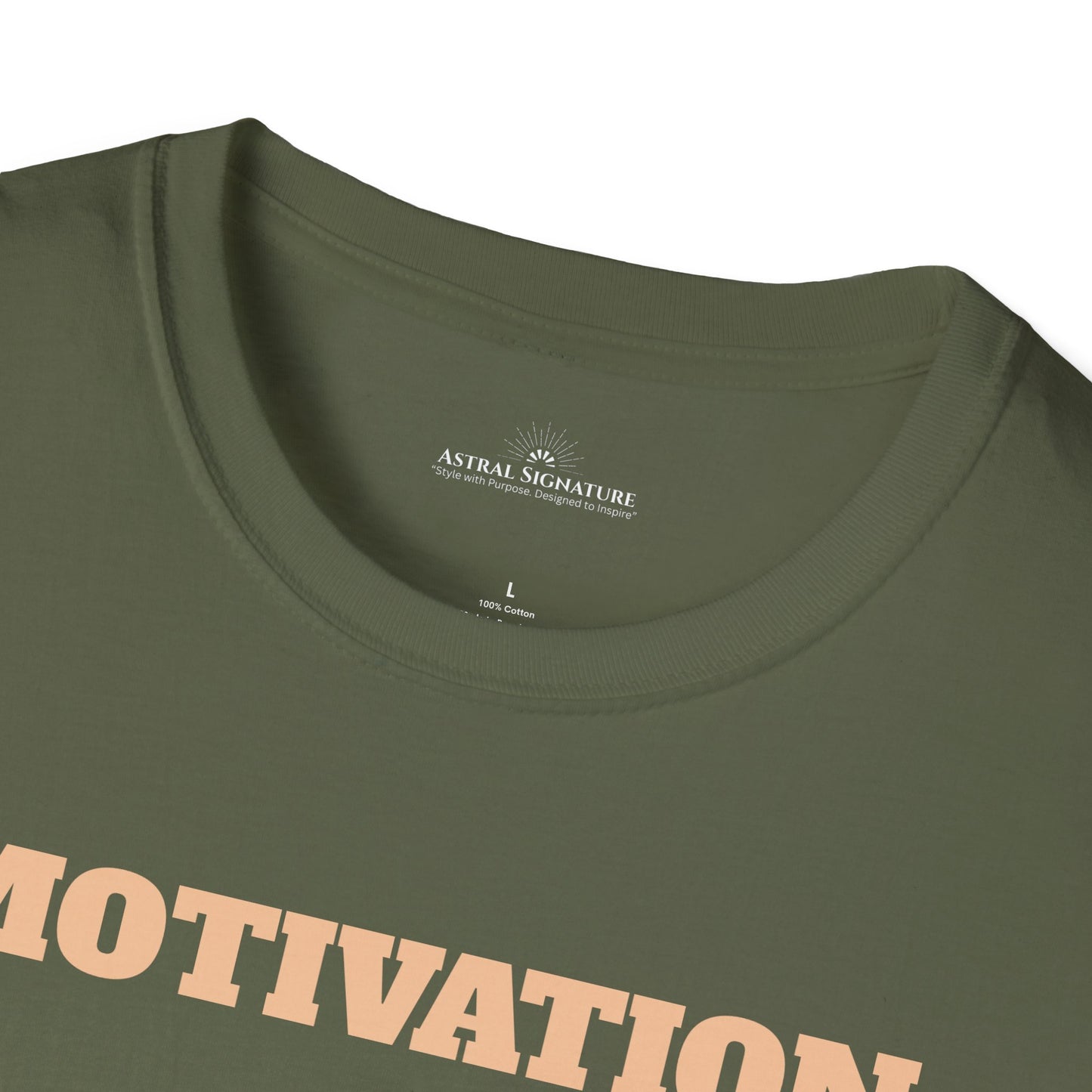 Motivation Tee, Essence Style Unisex Softstyle T-Shirt, White Label by Astral Signature