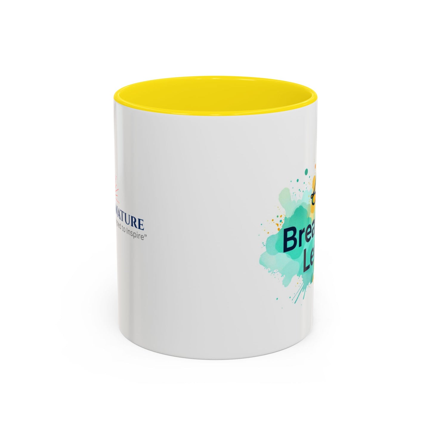 Breathe in and Let go Motivational and Inspirational Coffee Mug by Astral Signature