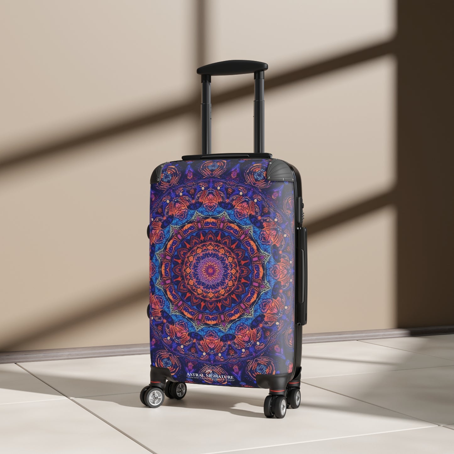 Astral Signature Purple Mandala Travel Suitcase