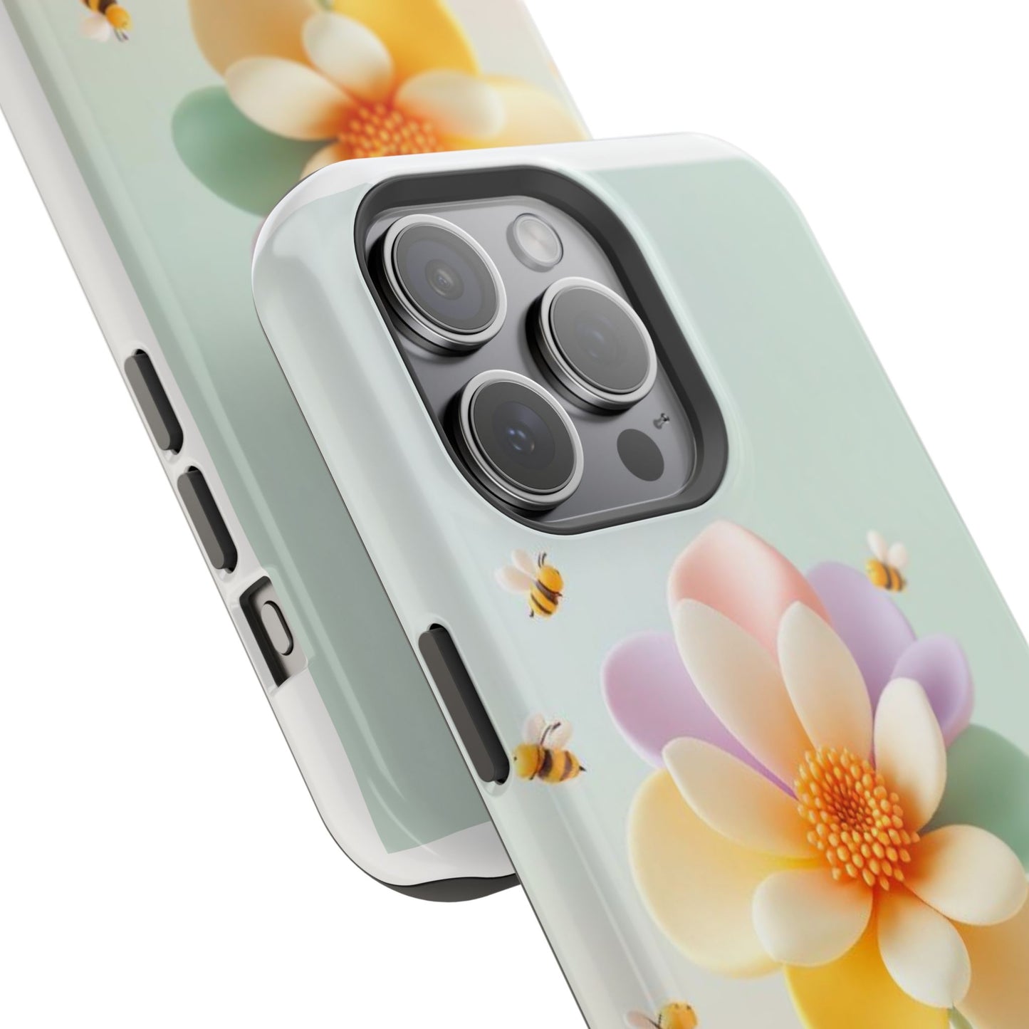 Phone Case Impact-Resistant, Calming 3D Flower Phone Case Impact-Resistant Case for Kids and Adults - Astral Signature