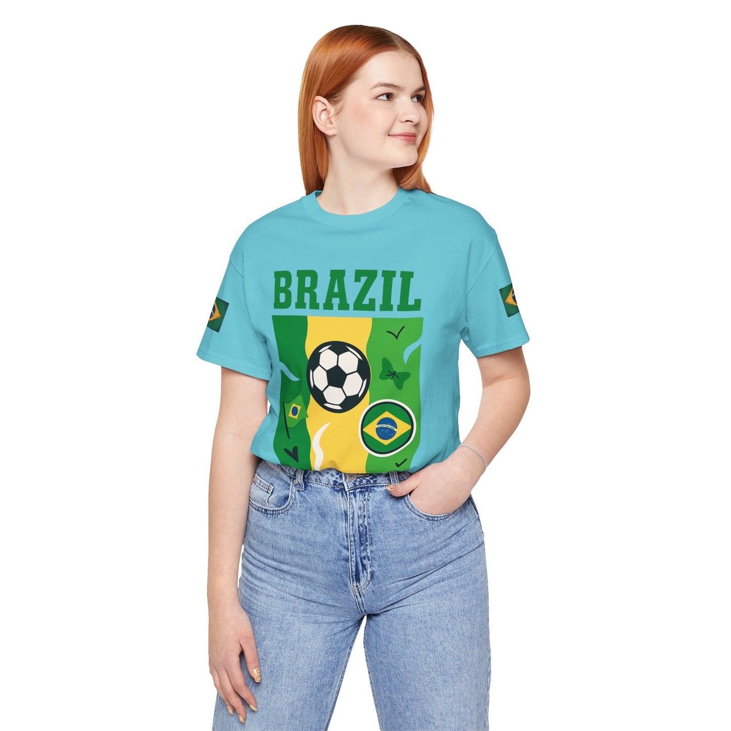 Casual Fashion T-Shirt - GO BRAZIL Team Tee - USA World Cup 2026 Limited Edition