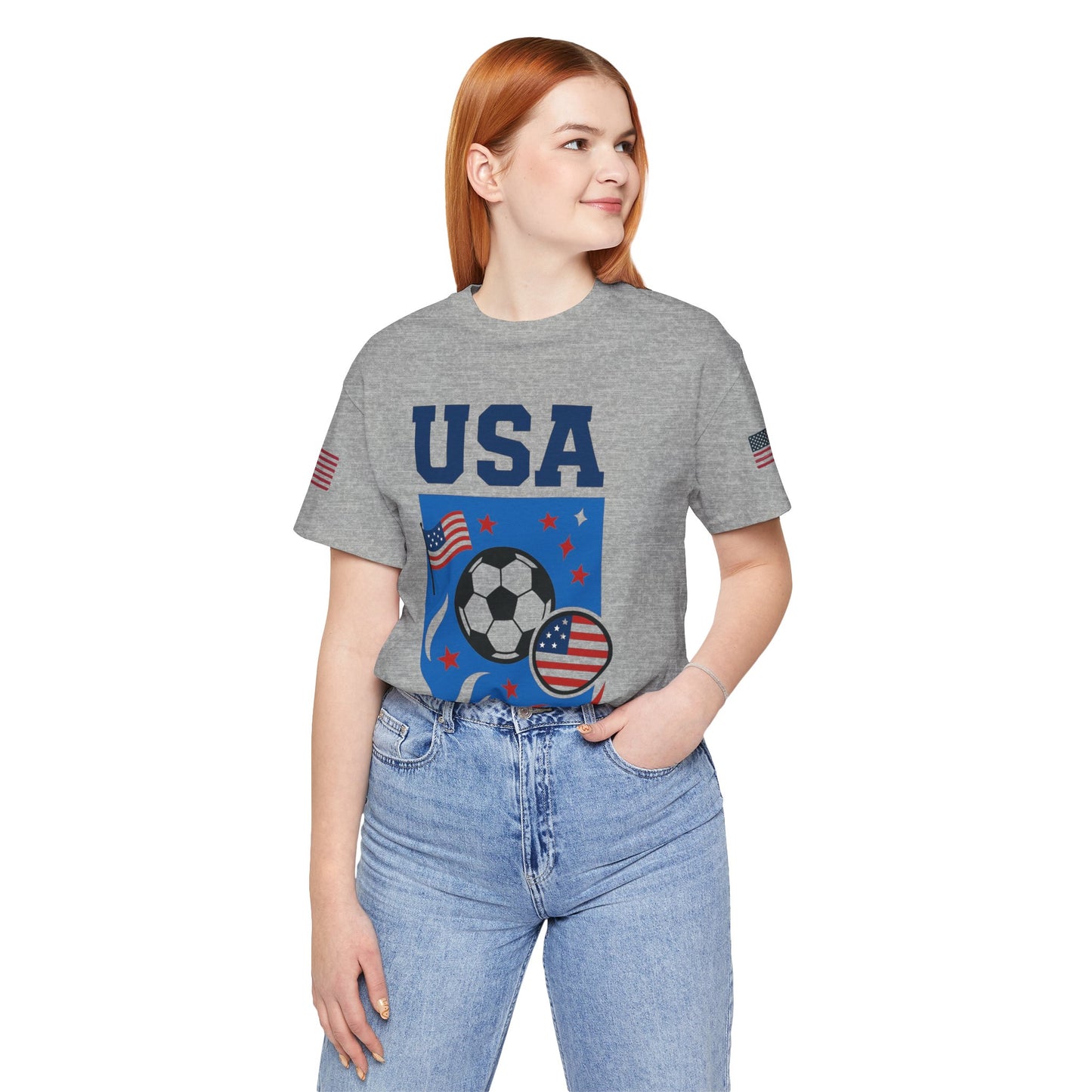Casual Fashion T-Shirt - GO USA Team Tee, World Cup 2026 Limited Edition