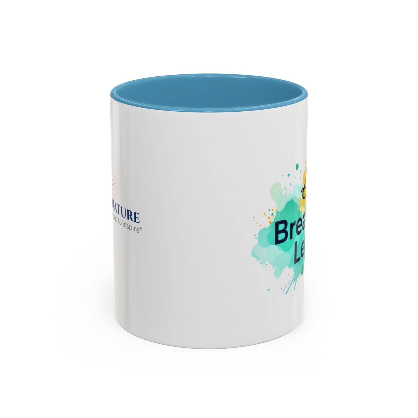 Breathe in and Let go Motivational and Inspirational Coffee Mug by Astral Signature