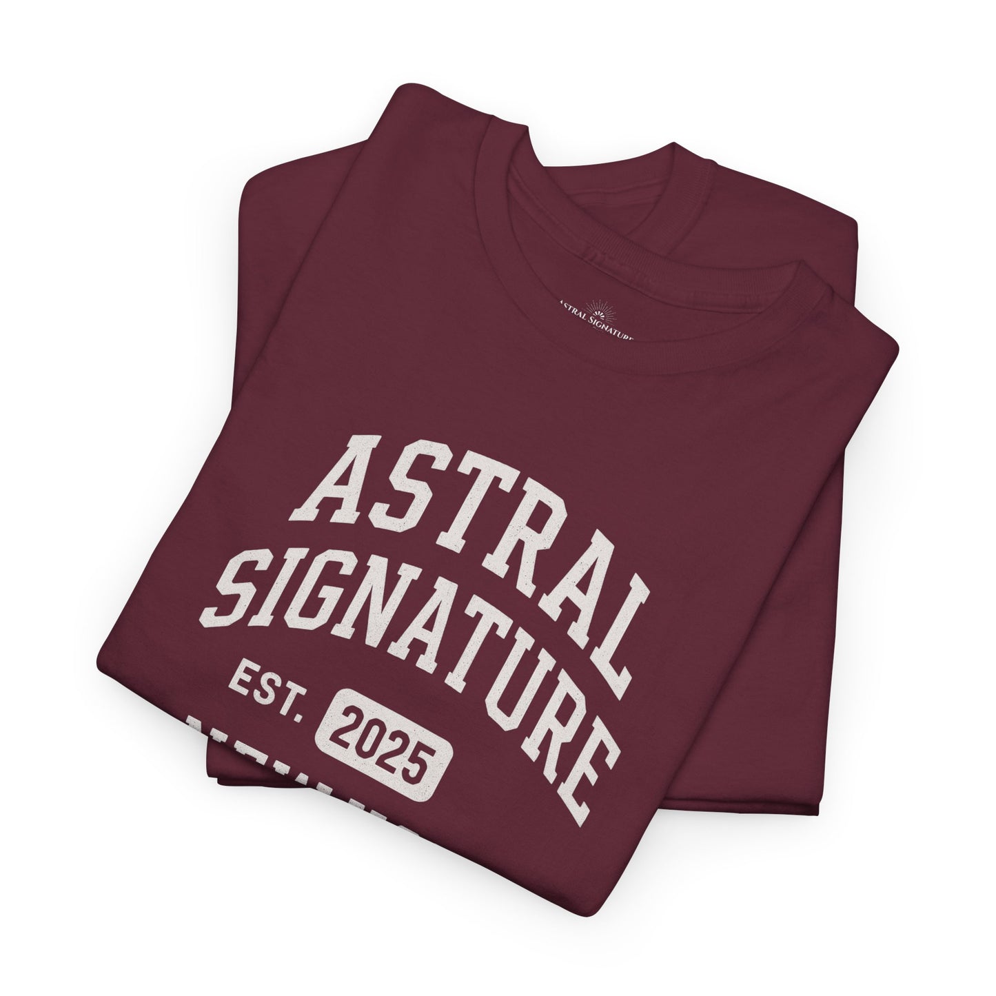 Astral Signature Tee Est. New York 2025, T-shirts in darker colors by Astral Signature