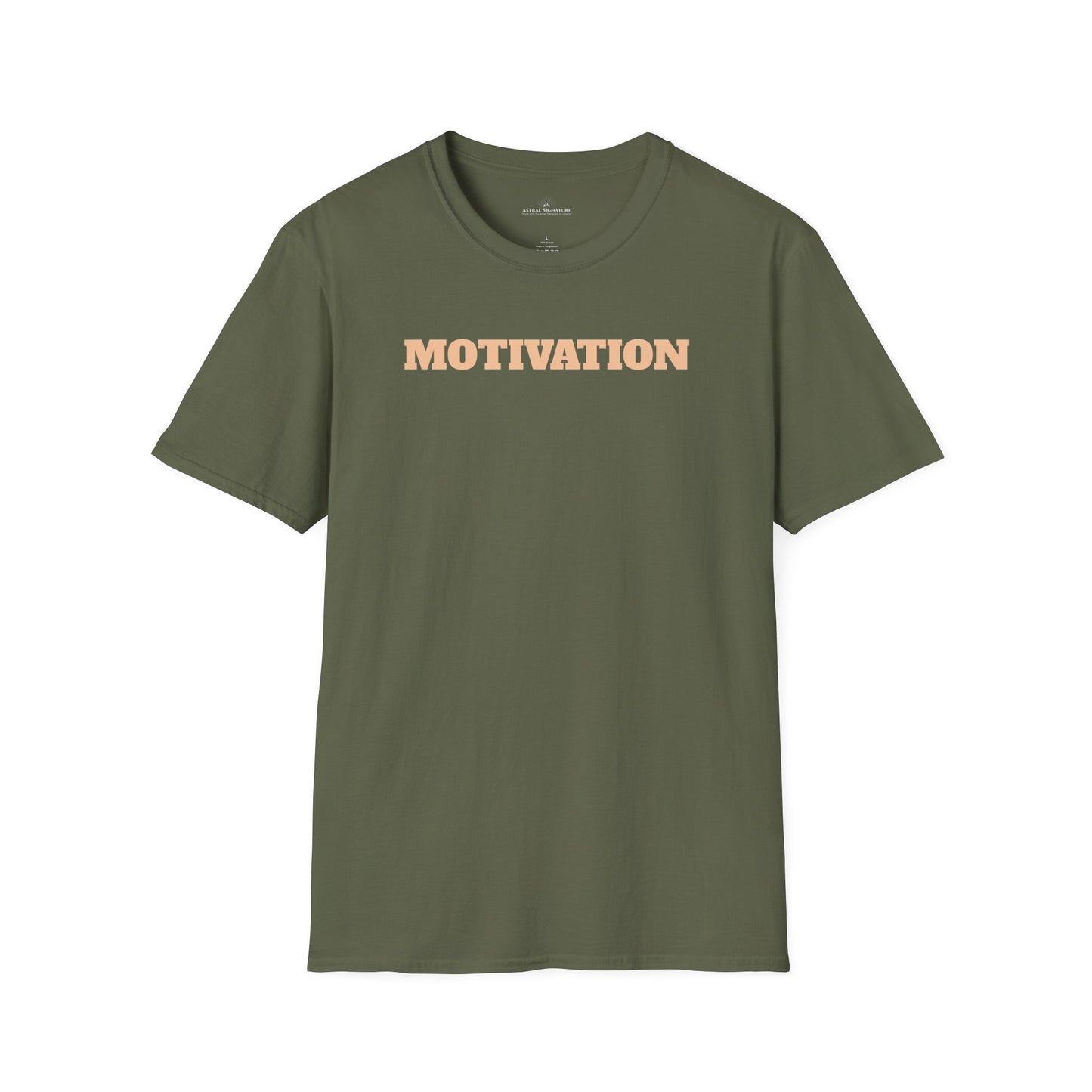 Motivation Tee, Essence Style Unisex Softstyle T-Shirt, White Label by Astral Signature
