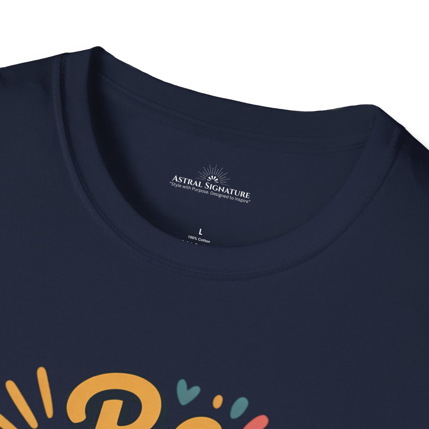 Be Happy and Shine Tee, T-Shirt  in darker colors by Astral Signature